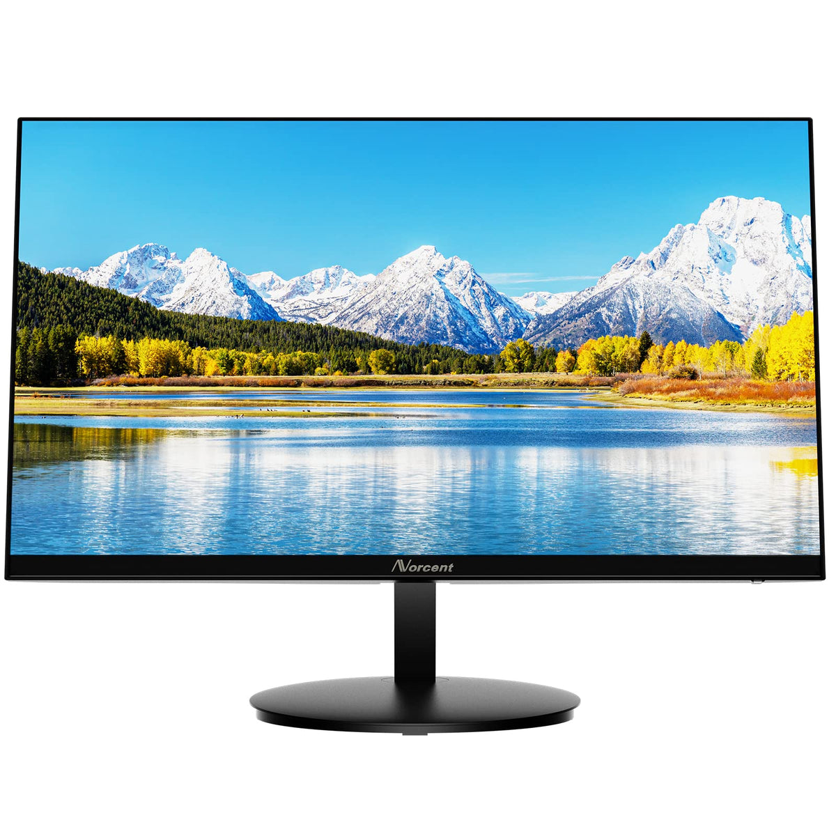 Norcent 24 Inch Computer Frameless Monitor, 75Hz Full Hd 1920 X 1080P Ips Led Display, Hdmi Vga Port, 178 Degree Viewing Angle B