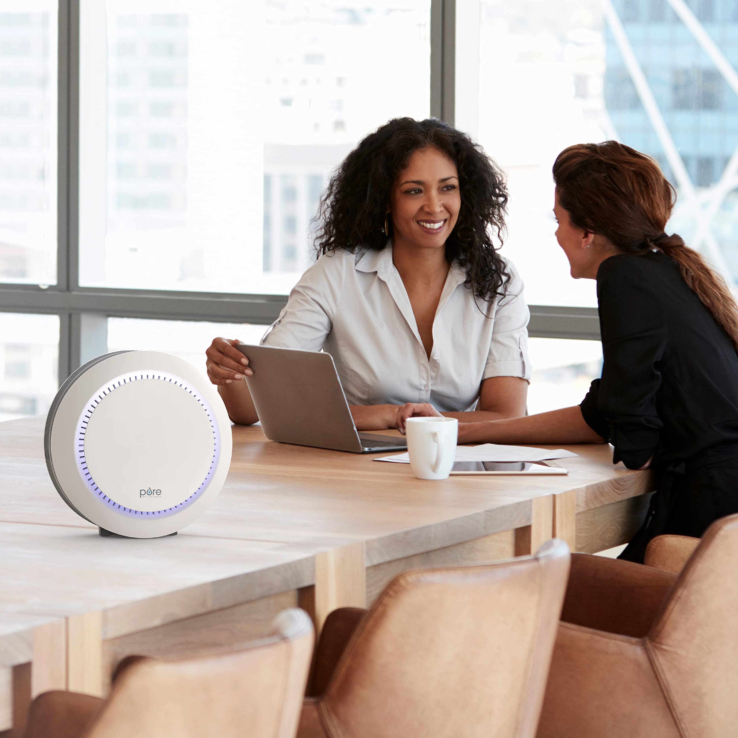 Pure Enrichment Purezone Halo Medium Room Air Purifier, 2 Stage Filtration, Purifies Air Of Smoke, Pollen, Dust, And Pet Hair