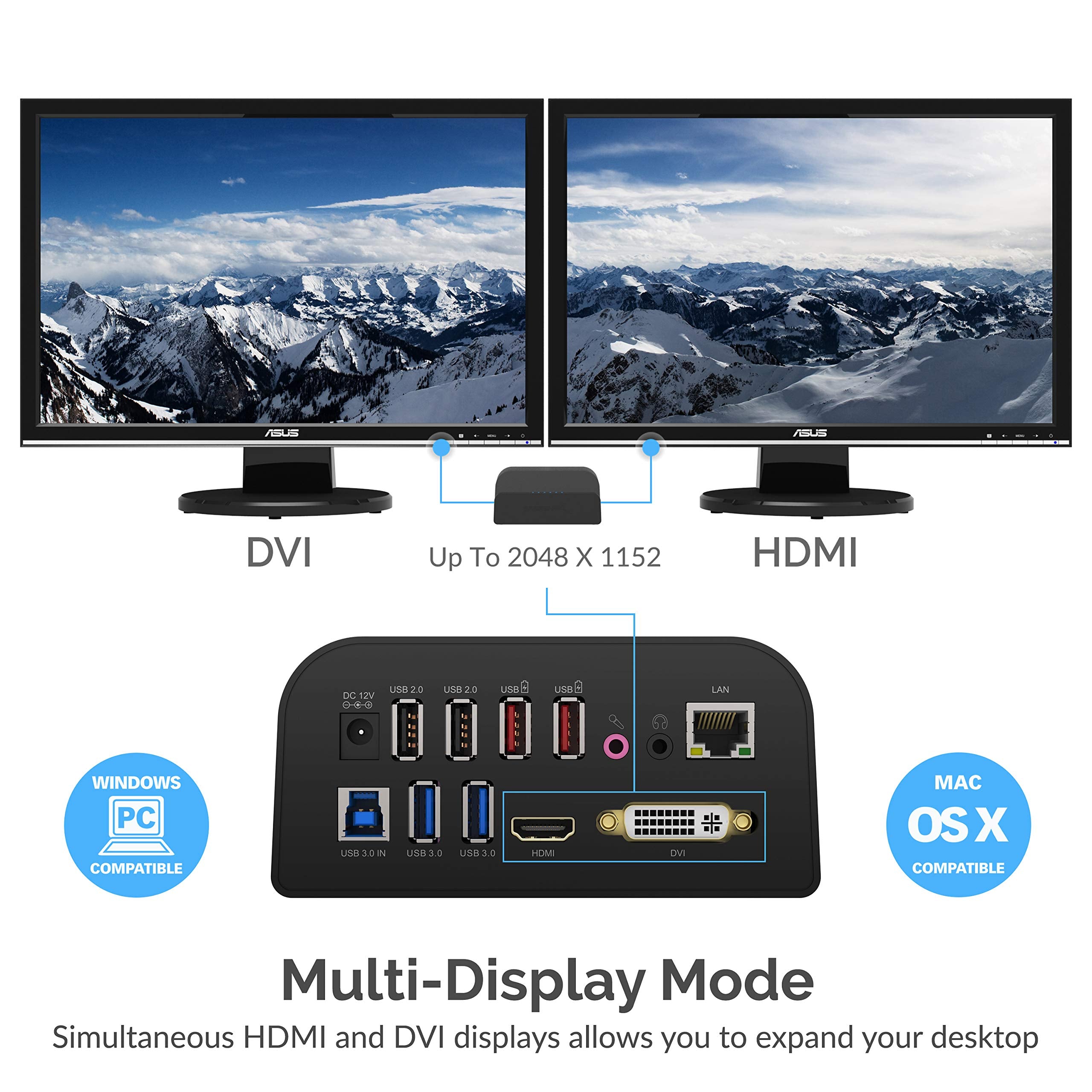 Sabrent Universal Docking Station With Stand For Tablets And Notebooks Supports Pc (Ds Rica)