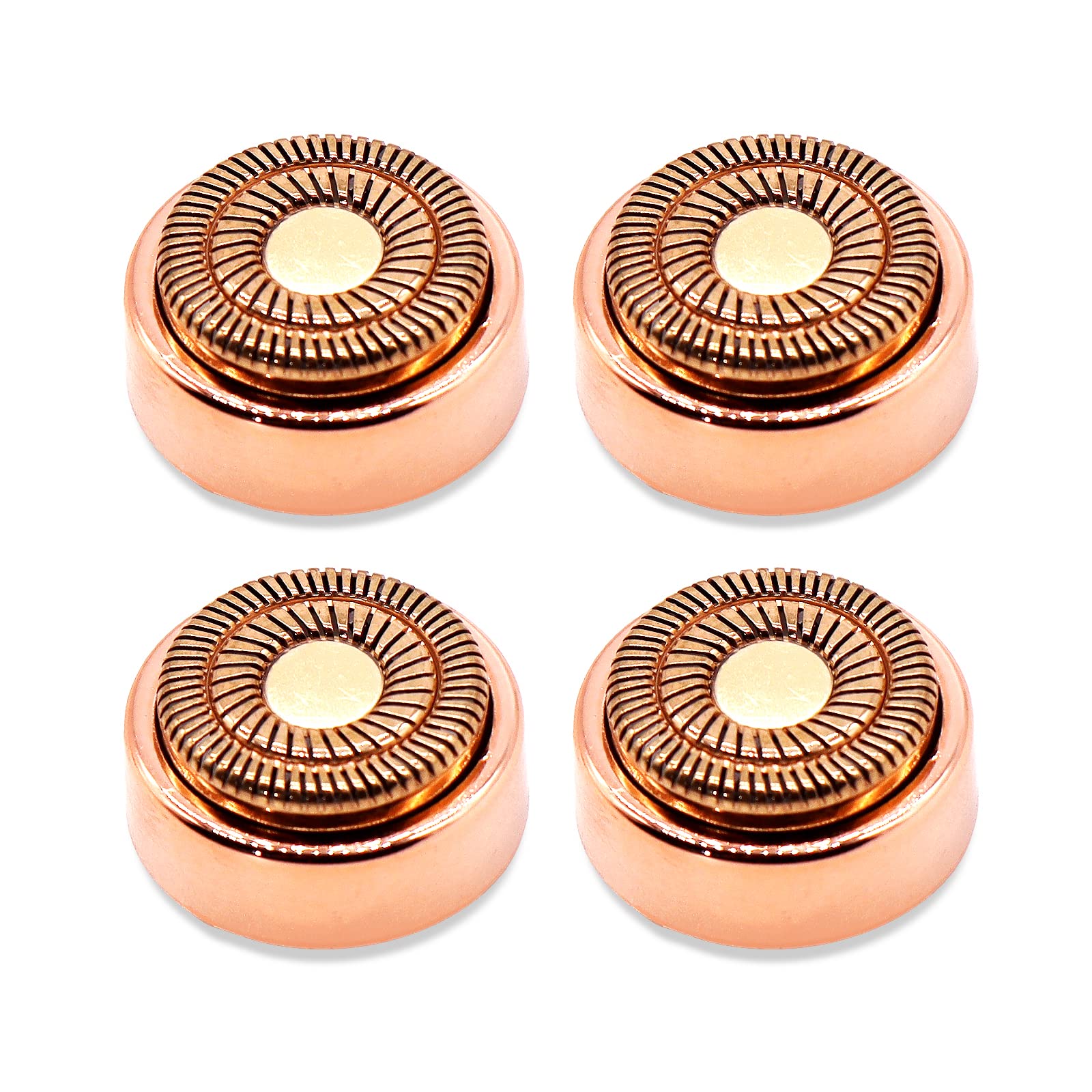 4 Count Facial Hair Remover Replacement Heads With 1 Cleaning Brush, For Flawless Finishing Touch Facial Hair Removal Tool For W