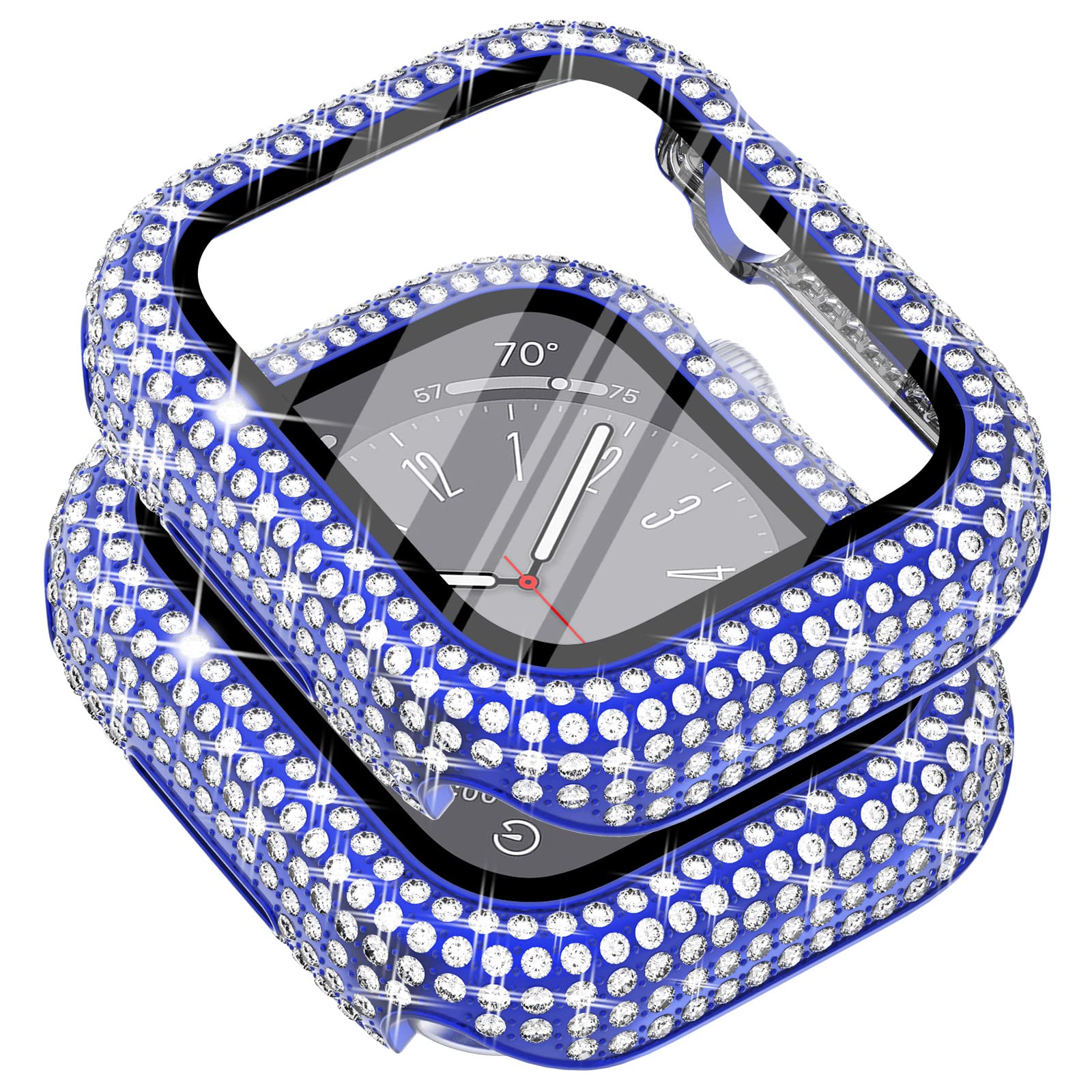 Surace Compatible With Apple Watch Case 44Mm, 300 Diamonds With Screen Protector For Apple Watch Series 6/5/4/3/2/1, Bling Case