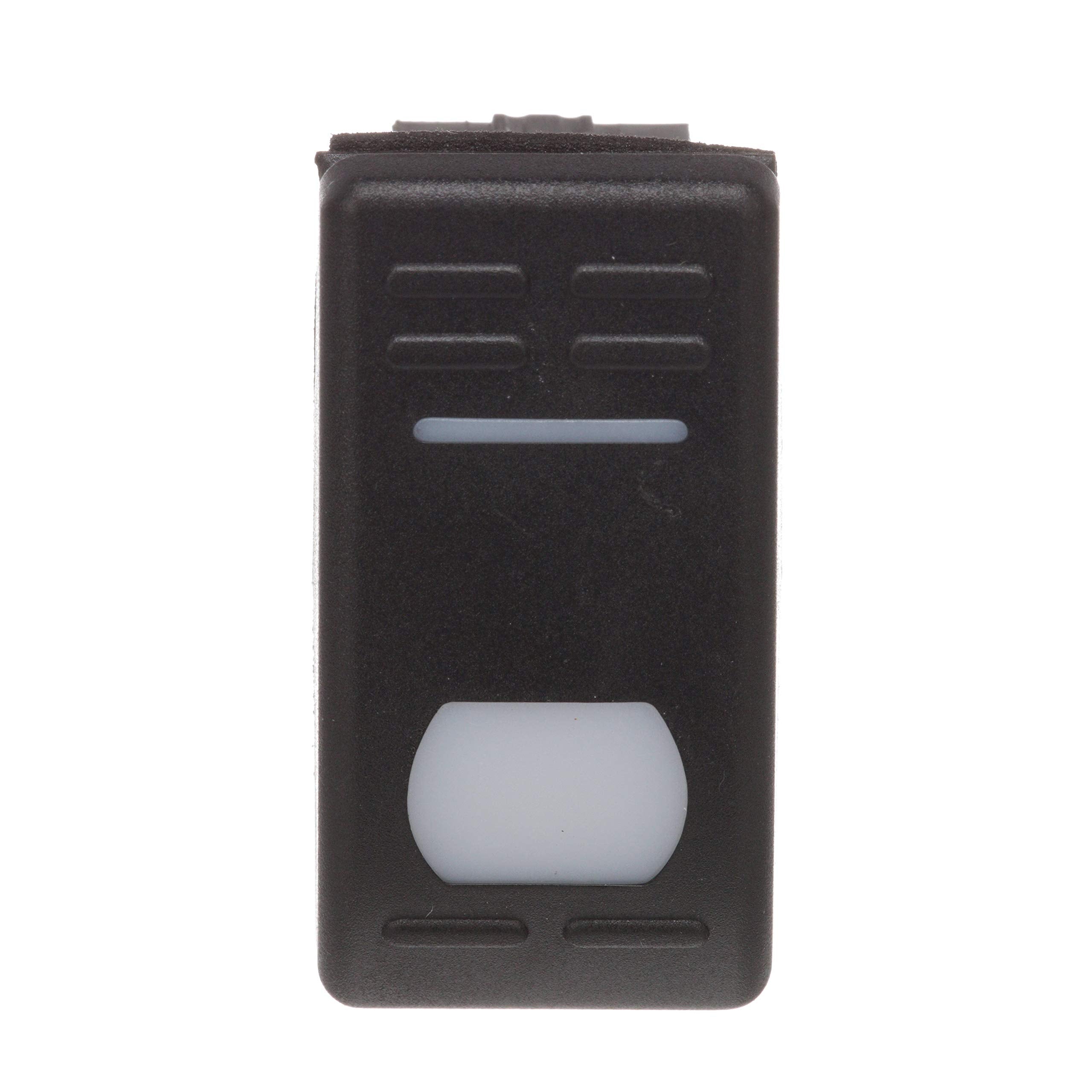 Seachoice Illuminated Rocker Switch, Spst, 3 Terminal, On/Off, Black