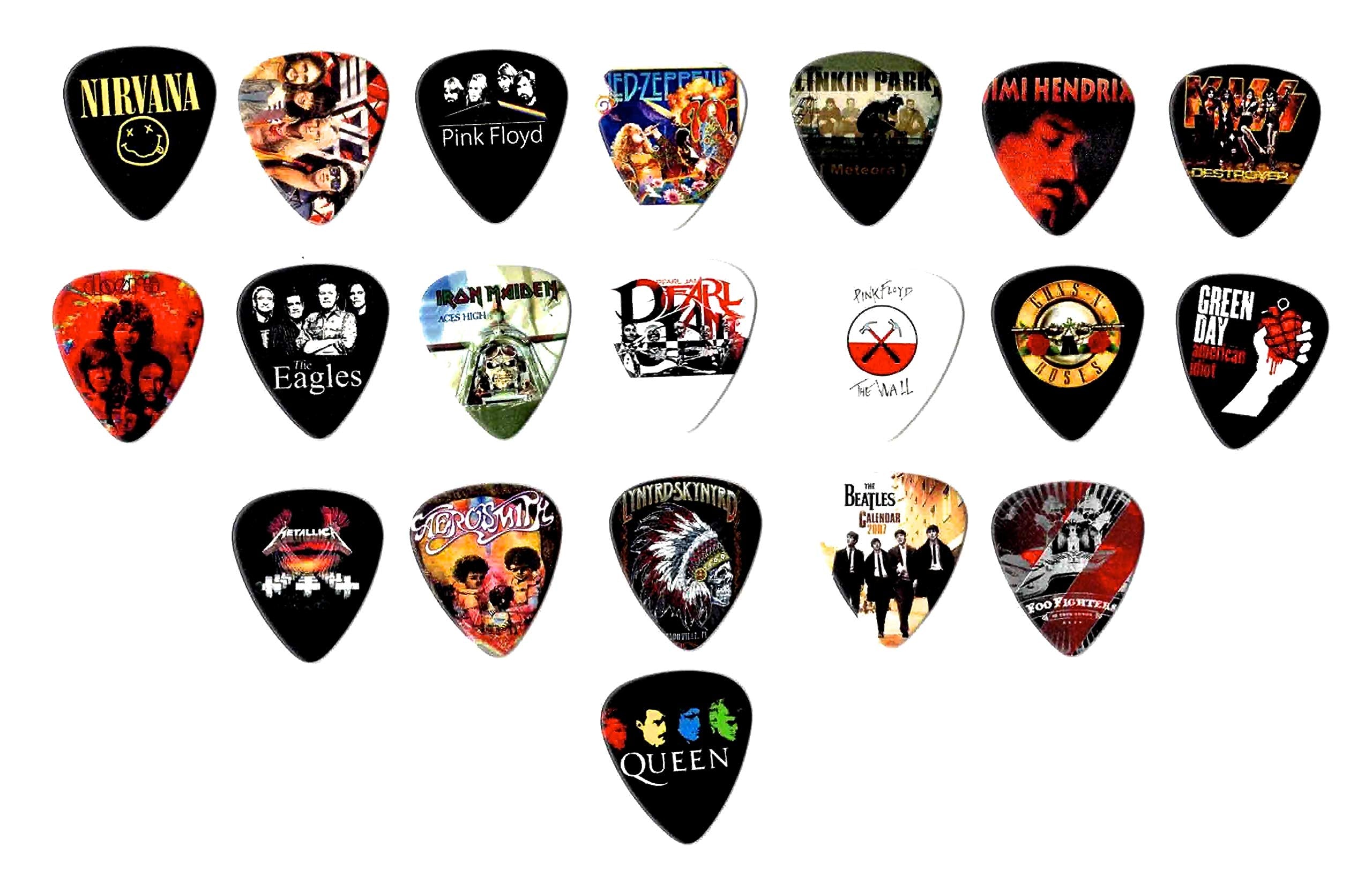 Legendary Bands Guitar Picks  [Mega Standard] 20 Picks In A Packet