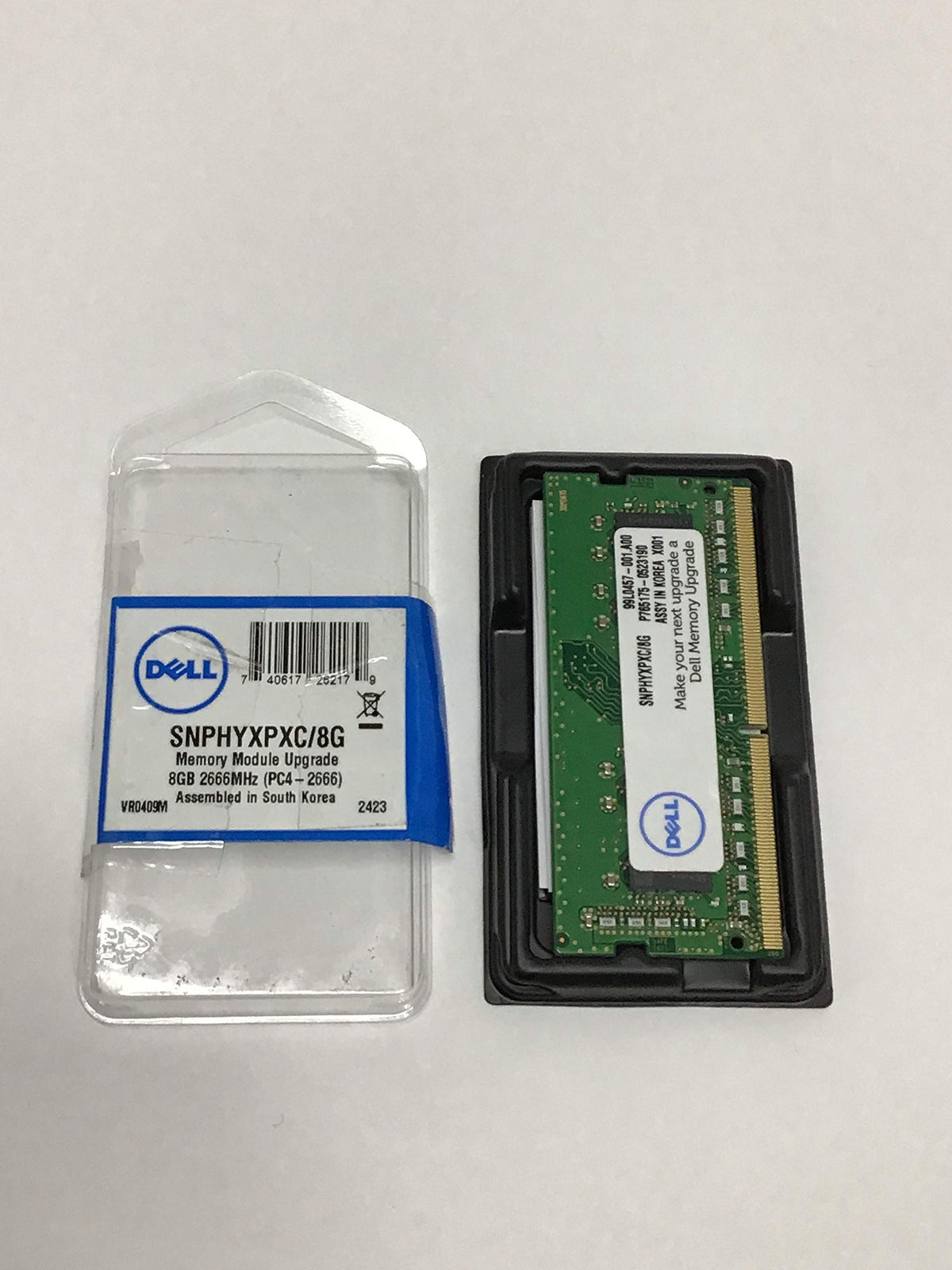 Dell 8GB DDR4 SDRAM Memory Module - 8 GB (1 x 8 GB) - DDR4 SDRAM - 2666 MHz DDR4-2666/PC4-21300 - 1.20 V - Non-ECC - Unbuffered - 260-pin - SoDIMM