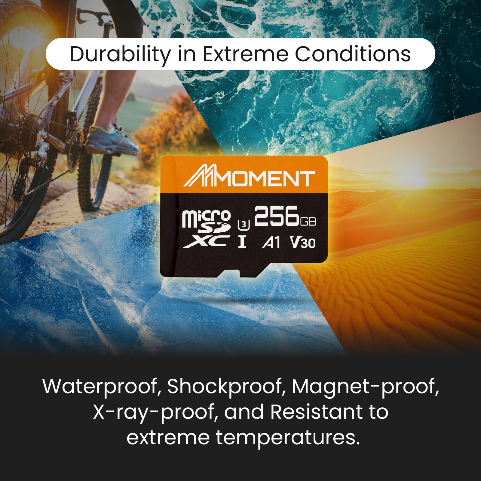 Mmoment 256Gb Micro Sdxc Card, A1, Uhs I, U3, V30, Class 10 Compatible, Read Speed Up To 95 Mb/S, Write Speed Up To 65 Mb/S, Sd