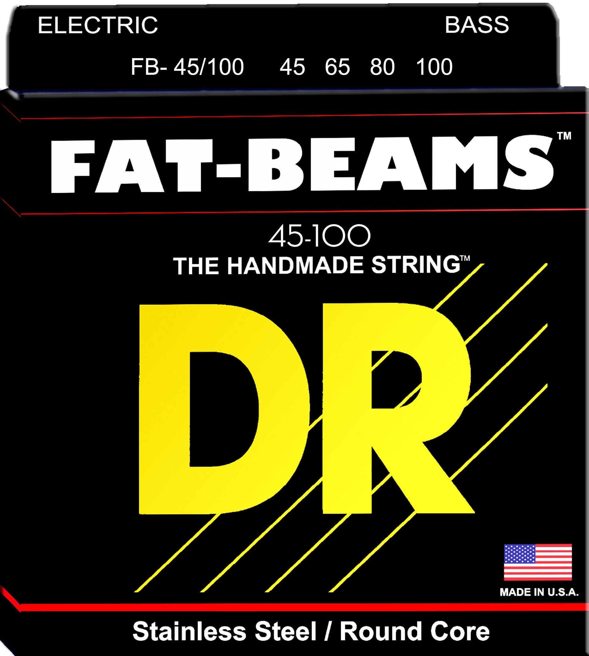 Dr Strings Fat Beam Bass Guitar Strings (Fb 45/100)