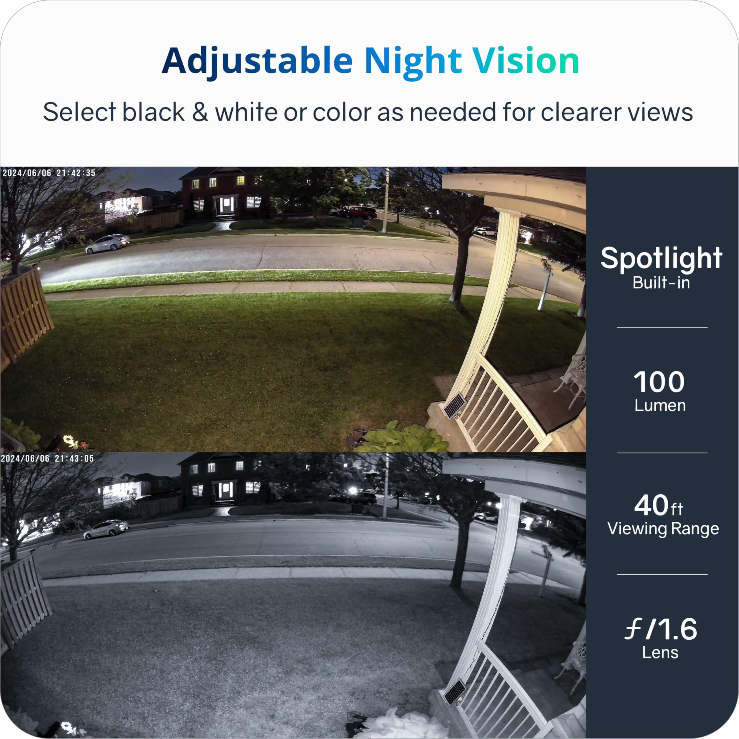 Safemo 4K Wireless Security Camera System, 180 Day Batter Life, Color Night Vision, Local Ai & Storage, Built In Siren, 2 Way Au