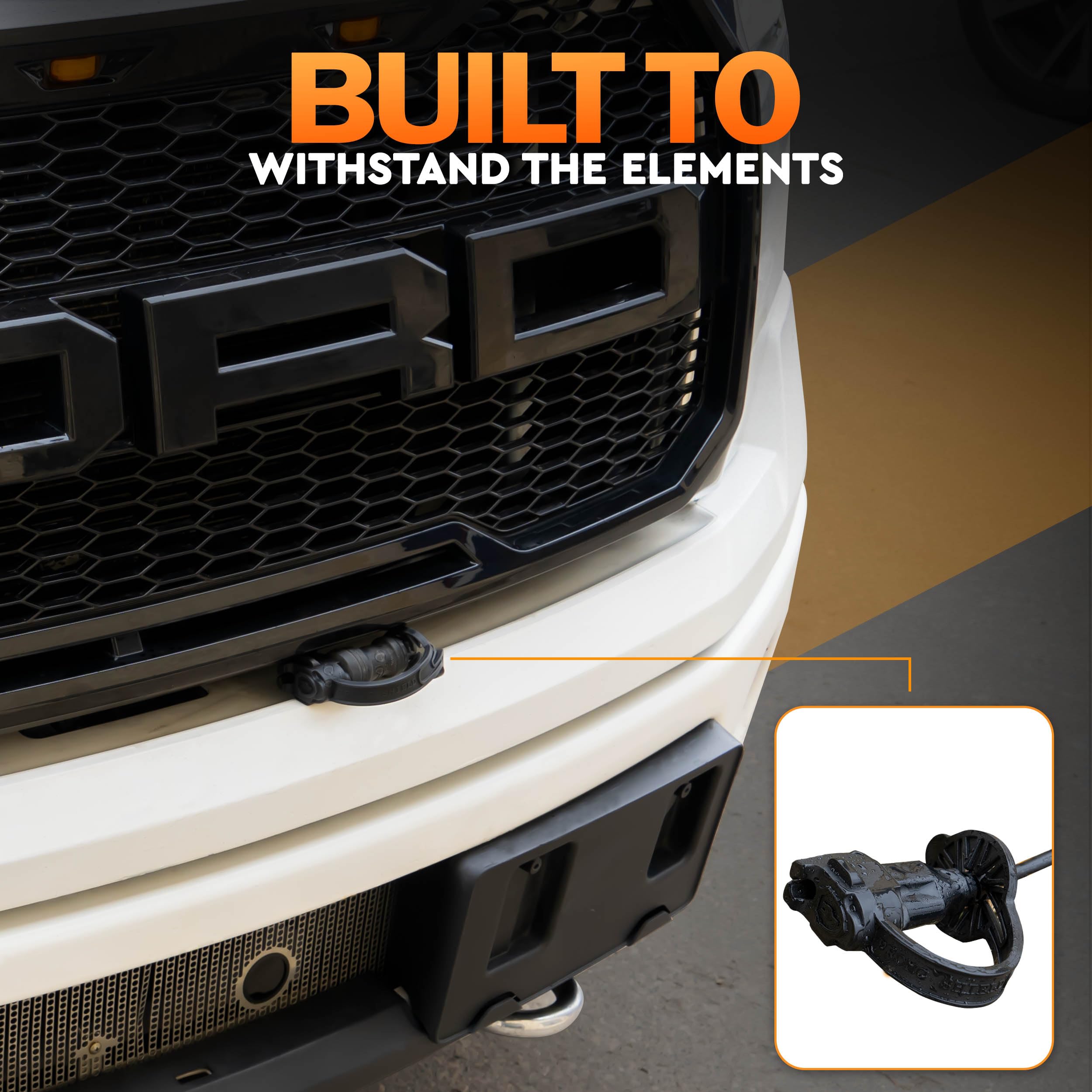 Prong Protector Outdoor Plug Cover For 120 Volt Plugs   Outside Plug Protectors For Extension Cord Cap End, 3 Prong Heater Block