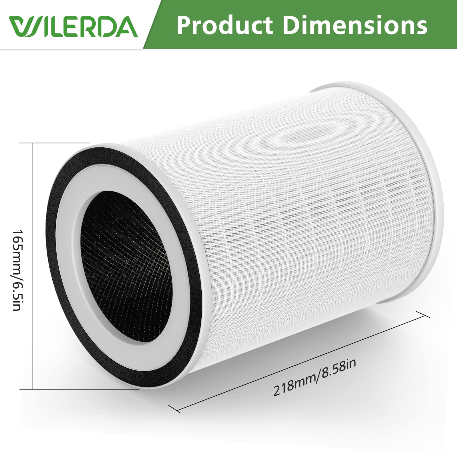 2 Pack True Hepa Kilo Filter Compatible With Afloia Kilo, Kiloplus, Kilopro, Miro,Miro Pro And Morento Mr Kilo, Kalo Air Purifie