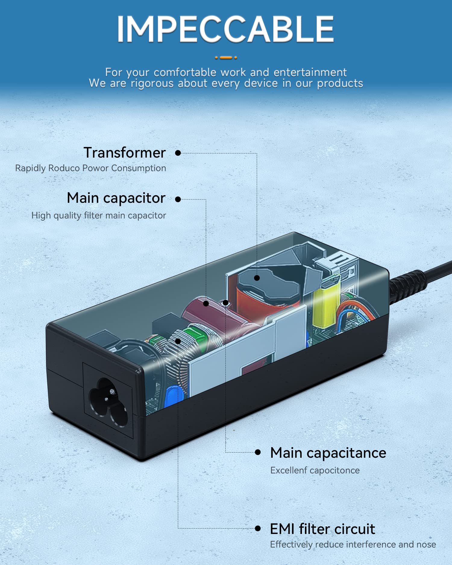 65W/45W Charger For Hp Laptop 17 17 Ak, 17 By, 17 Ca, 17 Cn, 17 Ar, 17 Bs: 17 Ak013Dx, 17 By1053Dx, 17 By0021Dx, 17 By0088Cl, 17 Bs062St, 17 Ca0020Nr, 17 Ar050Wm, 17 Cn0021Nr, 17 Cn0025Nr
