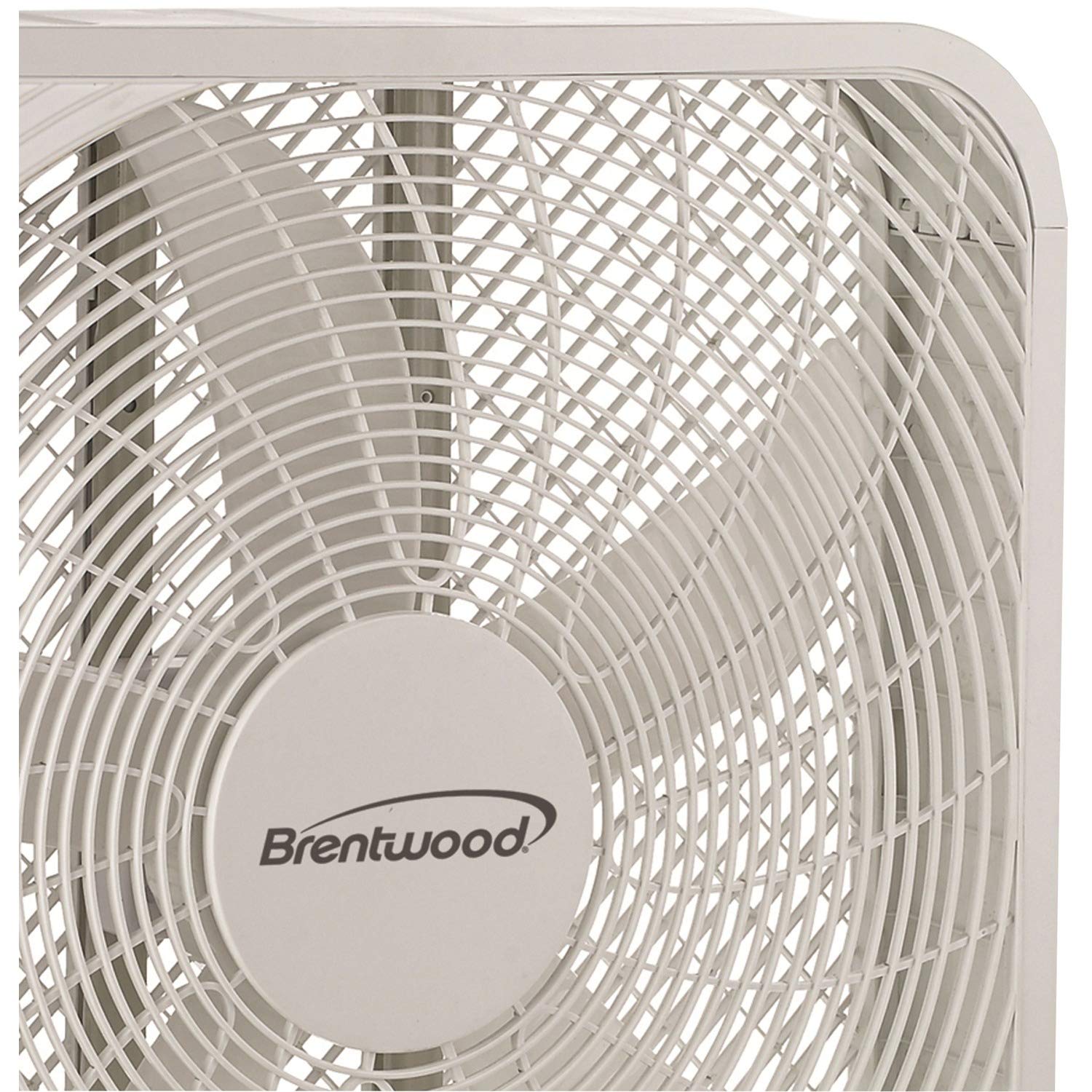 Brentwood Kool Zone Box Fan, 3 Speed 20 Inch, White
