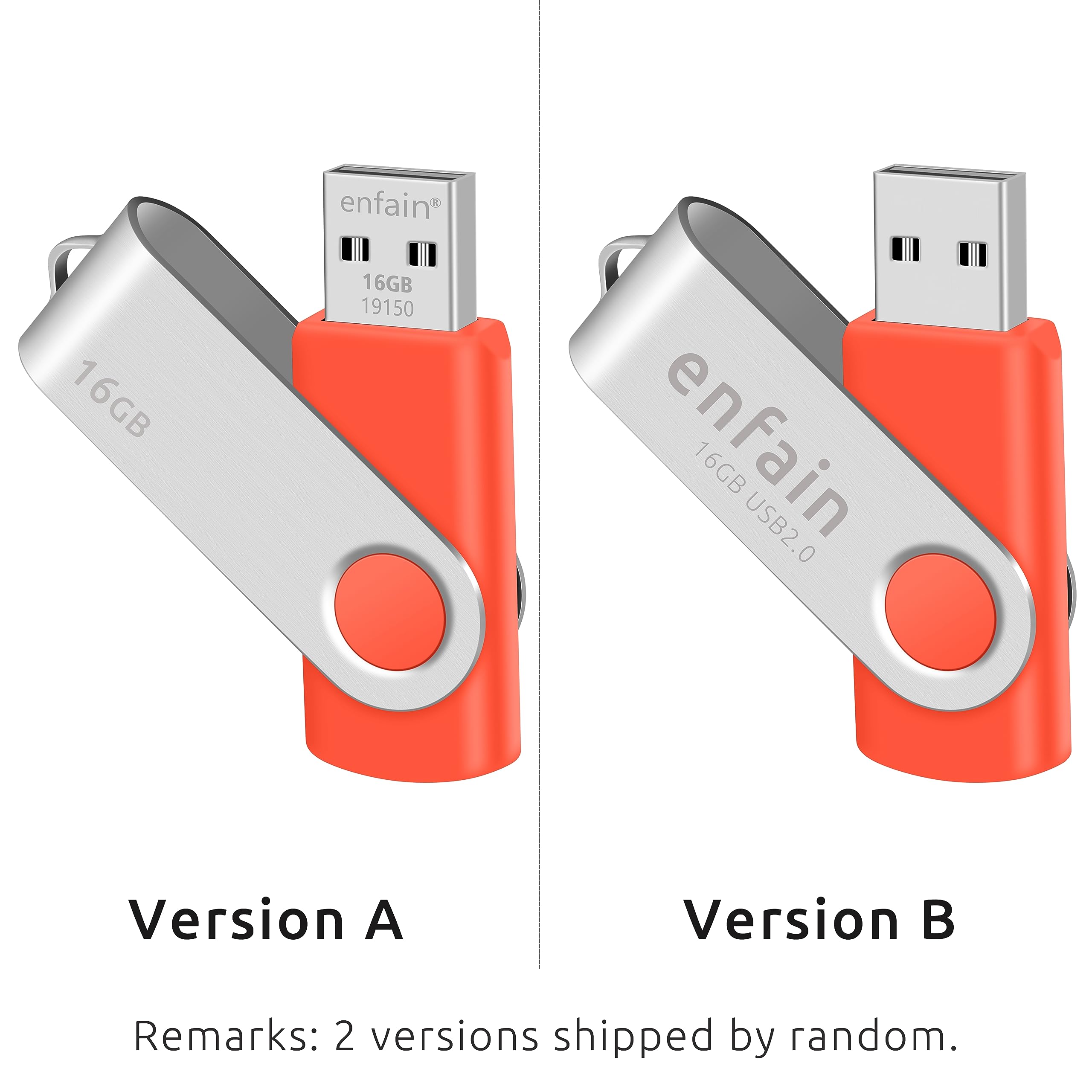 Professional 10 Pack Of Enfain 16Gb Multicolor Usb Flash Drives   Swivel Memory Sticks For Efficient Data Storage And Sharing