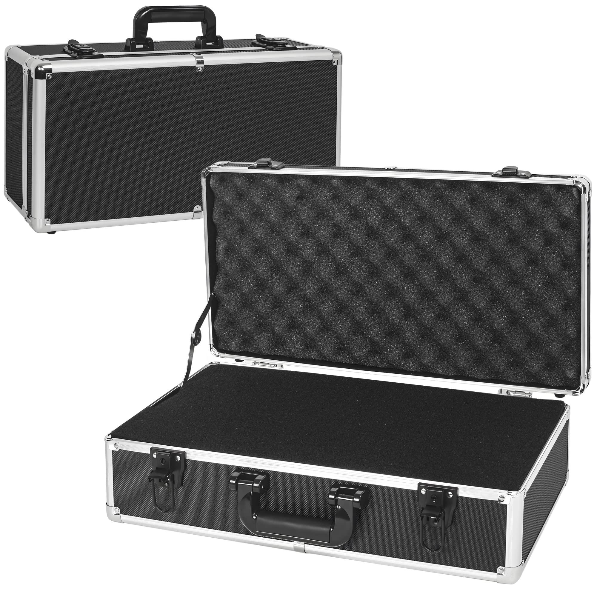 Ithwiu 20 Inch Hard Carrying Case Ideal For Wireless Mic System Storage & Camera Gear Transportation, Aluminum Alloy Sturdy Buil