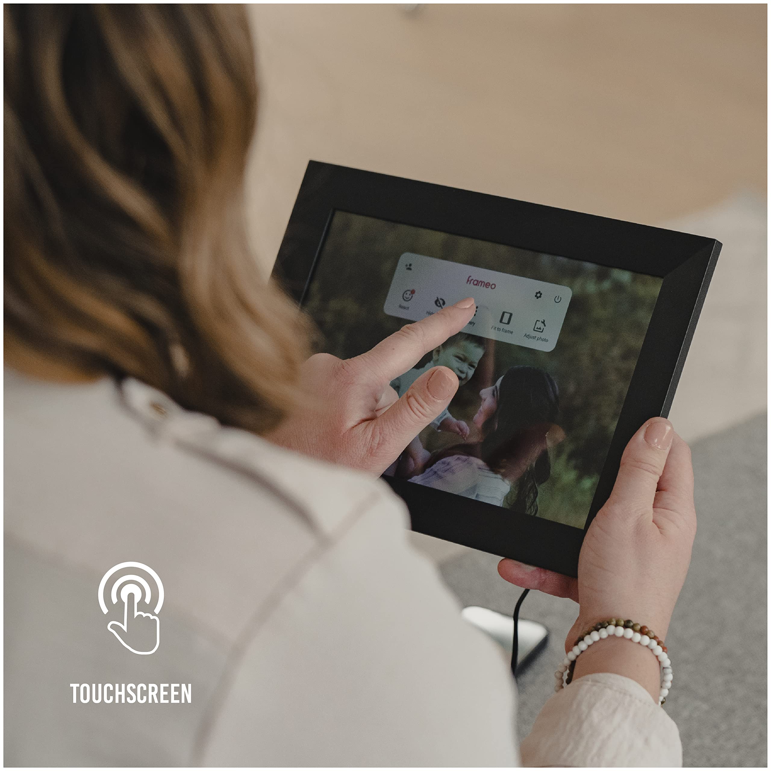 Vivitar 10 Inch Wifi Digital Picture Frame   Slim Design With Lcd Touch Screen   Easy Setup For Photos Or Video Sharing With The