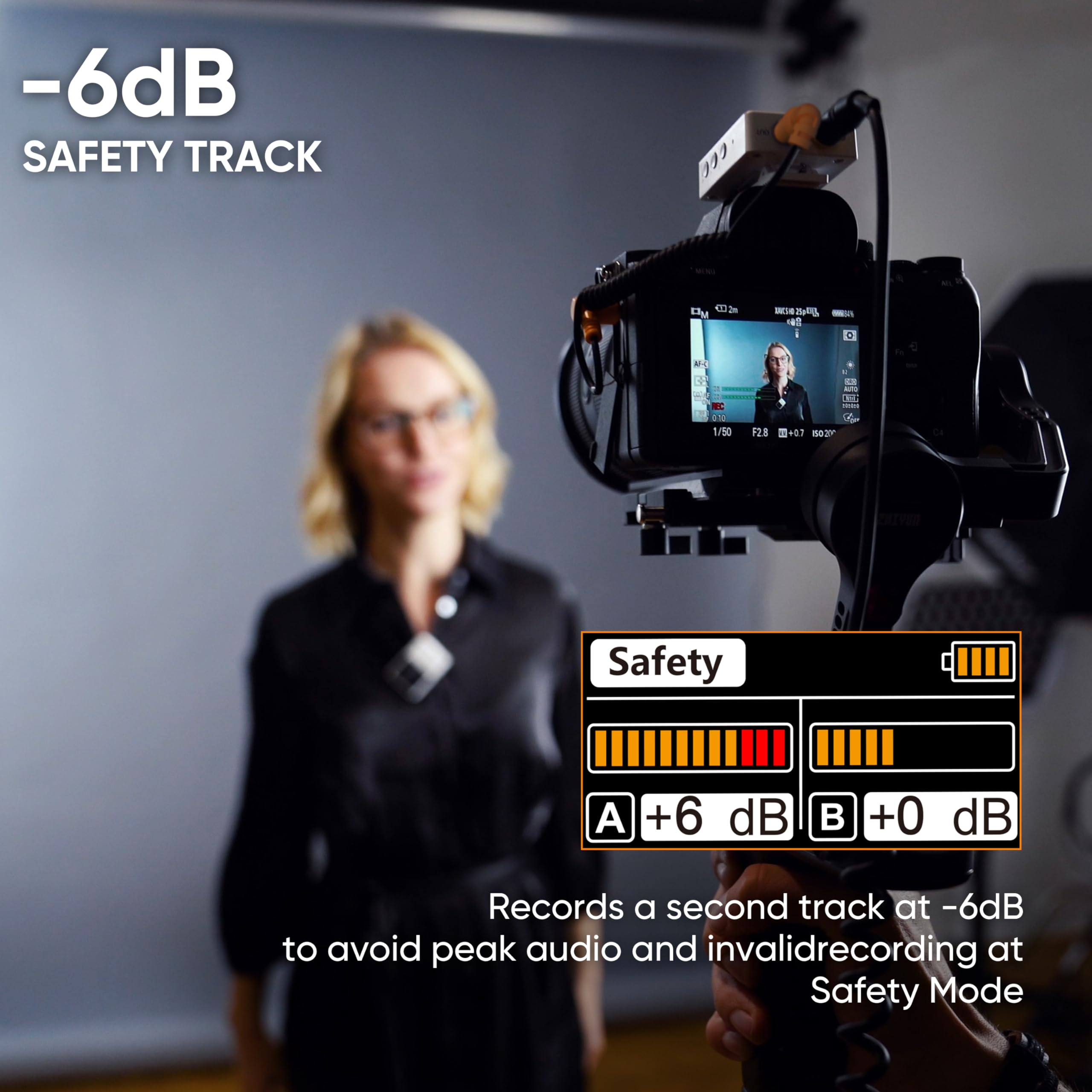 Comica Boomx-D2 Pro Wireless Lavalier Microphone, 16Gb Storage, Safety Audio Track, Noise Cancellation, 328 Range, Wireless Lav