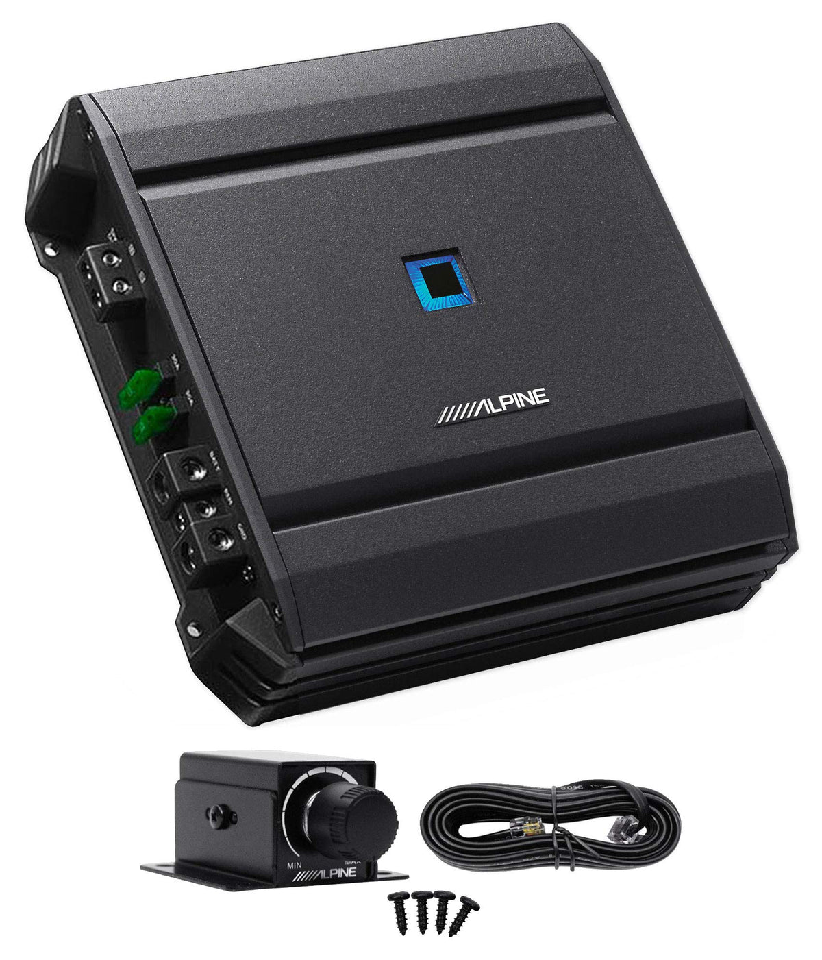 Alpine S A60M 600 Watt Rms Mono Car Audio Amplifier Subwoofer Class D+Bass Knob