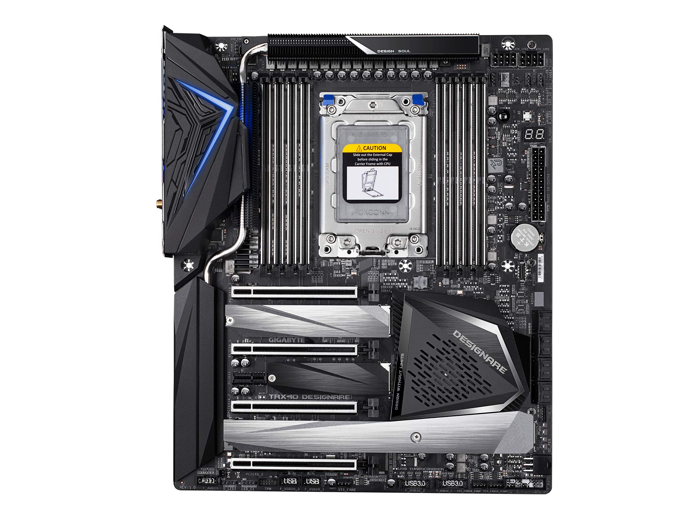 Gigabyte Trx40 Designare (Strx/Amd/Trx40/Direct 16+3 Phase Vrm/Fins Array Heatsink/Gen 4 Aic With 4 Extra M.2/ Xl Atx/Motherboar