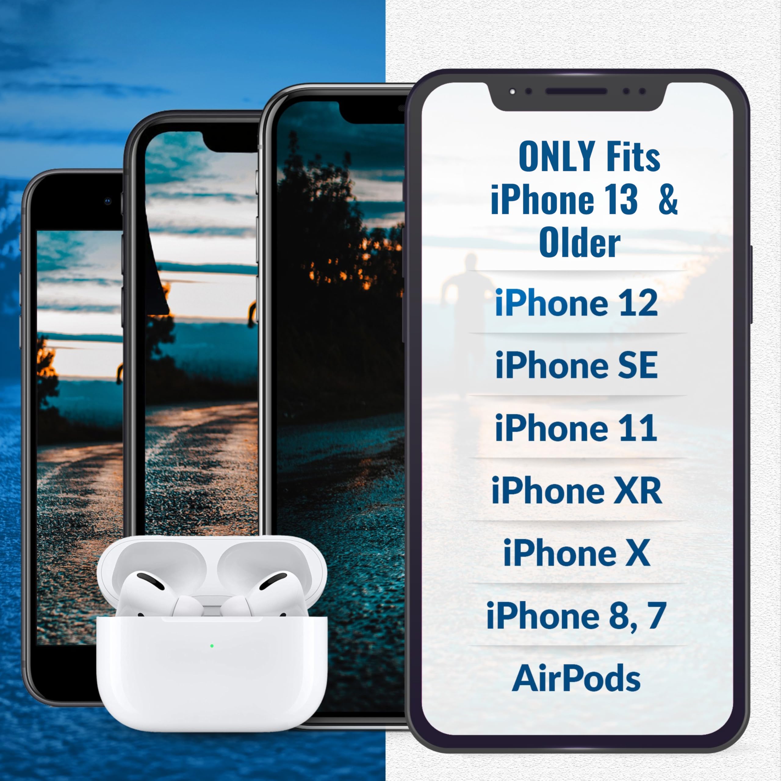 Portplugs Dust Plugs (10 Pack) Flat Design Compatible With Iphone 13, 12, 11, X, 8, 7, Plus, Pro, Max And Air Pods, Includes Cha