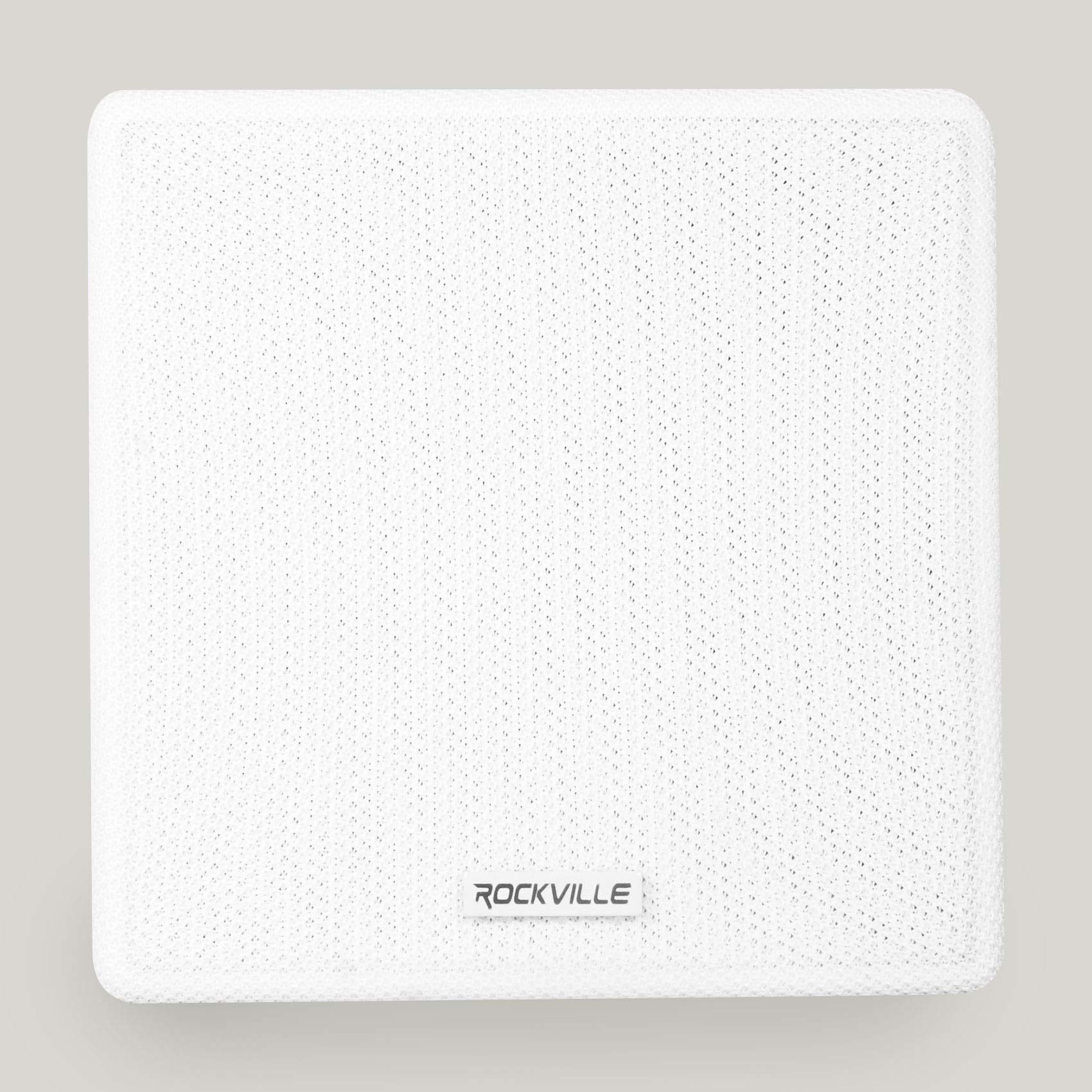 Rockville Cube White Pair Of 3.5 Home Theater Wall Speakers+Swivel Brackets,Black