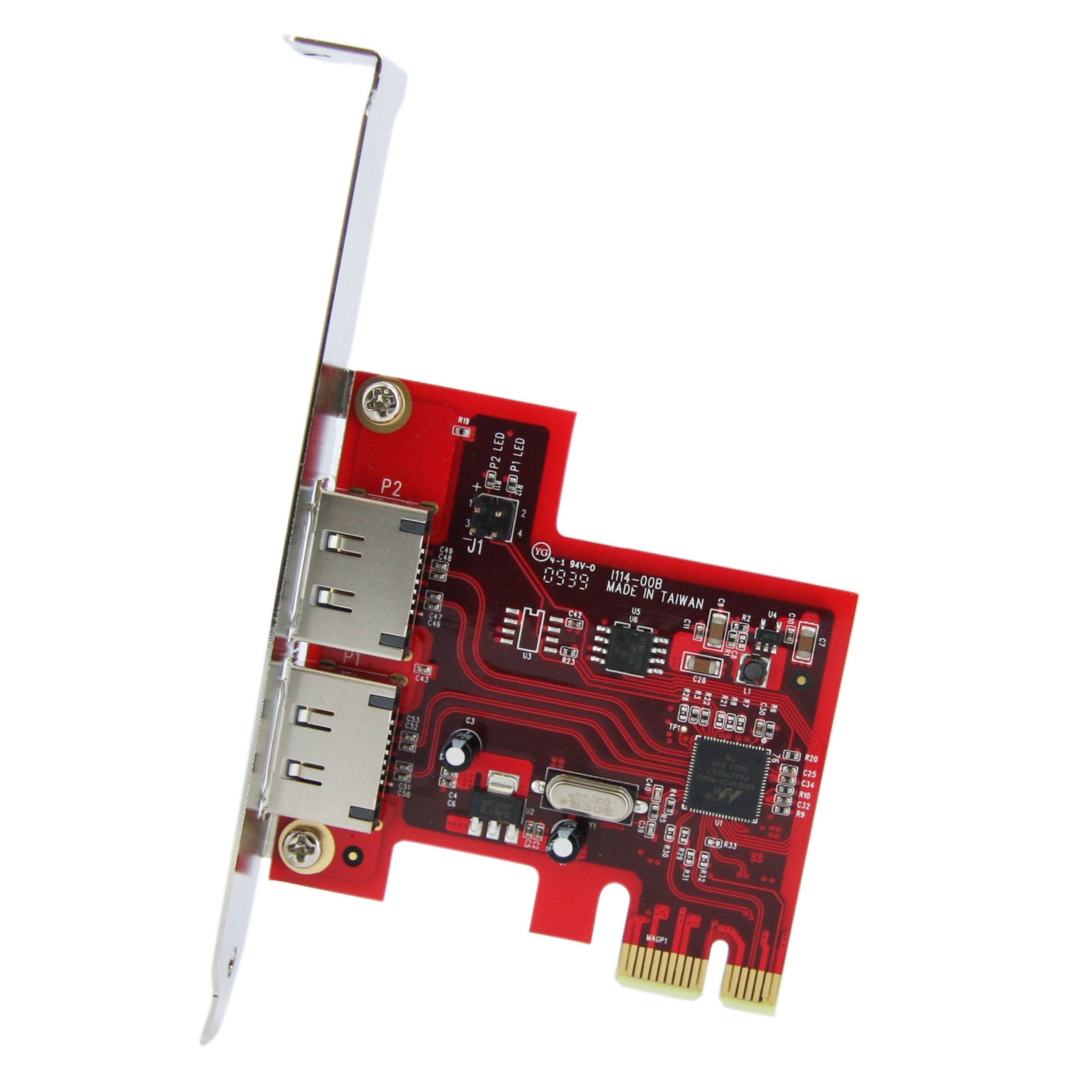 Startech.Com 2 Port Sata 6 Gbps Pci Express Esata Controller Card   Storage Controller   2 Channel   Esata 6Gb/S   6 Gbit/S   Pc