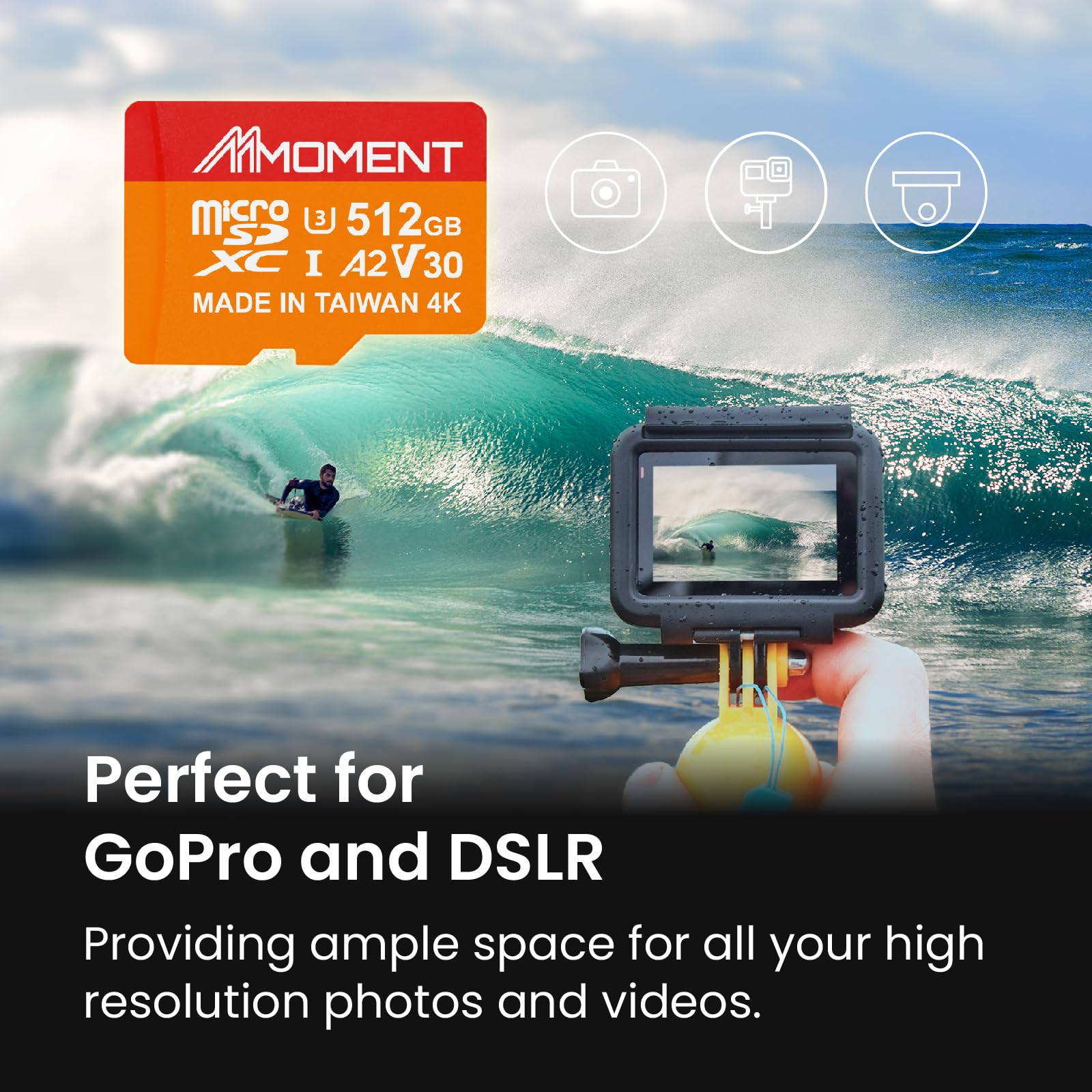 Mmoment 512Gb Micro Sdxc Card Mm23, A2, Uhs I, U3, V30, Class 10 Compatible, Read Speed Up To 160 Mb/S,Write Speed Up To 120 Mb/