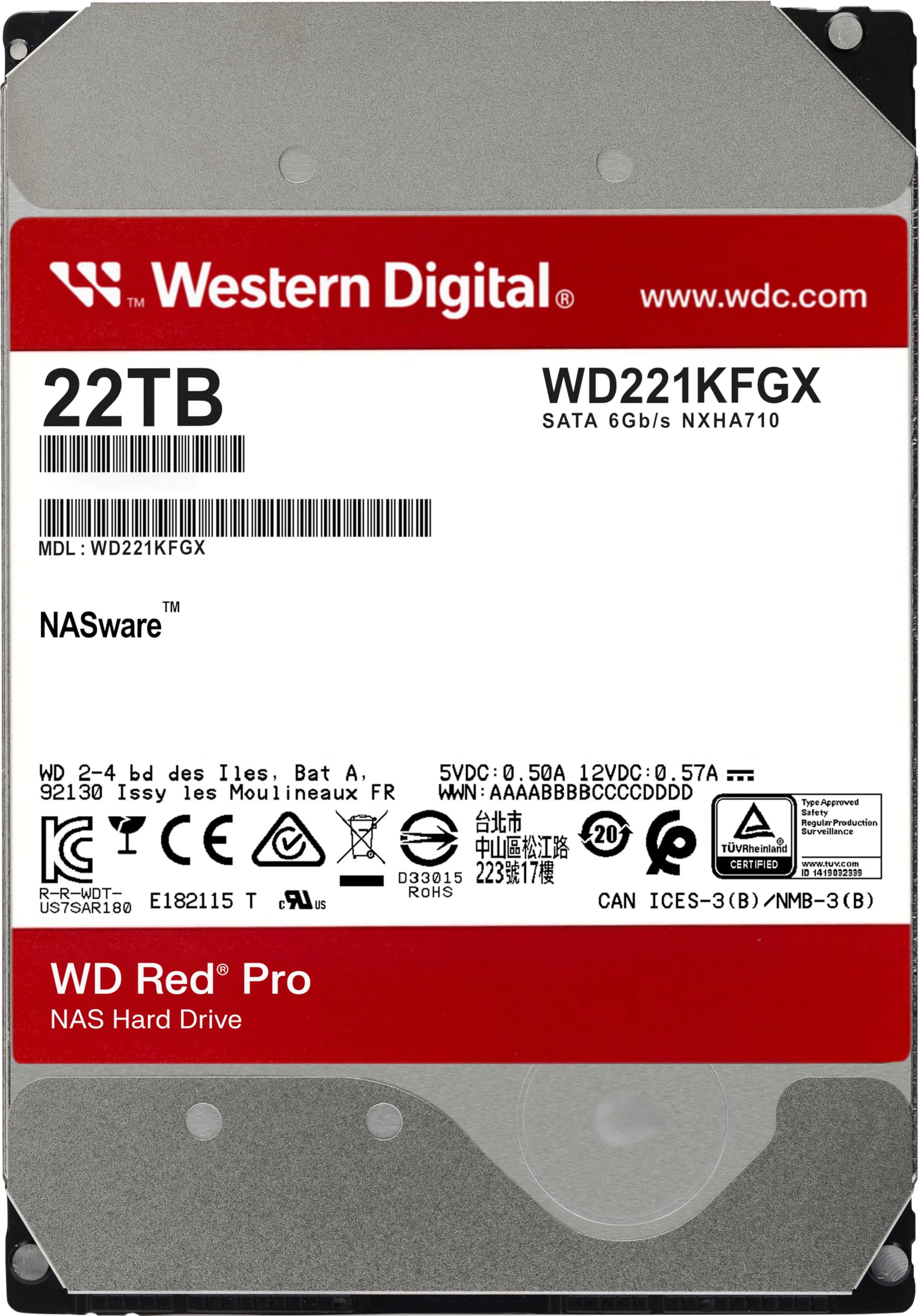 Western Digital Red Pro 22Tb
