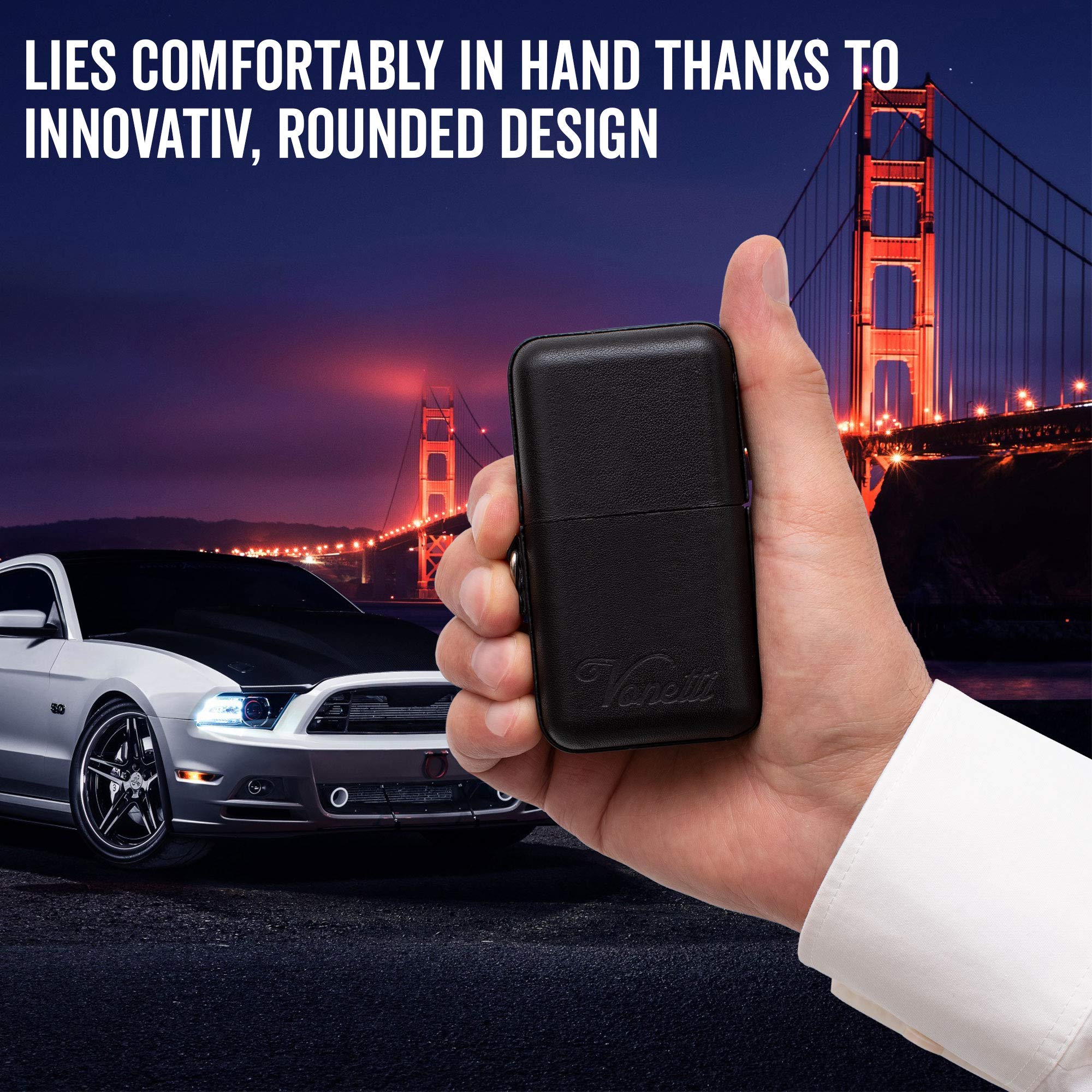 Vonetti Alpha Shield Elegante   Premium Rfid Signal Blocker Box   Smart Car Key Faraday Signal Protector, Keyless Go Rfid Blocki