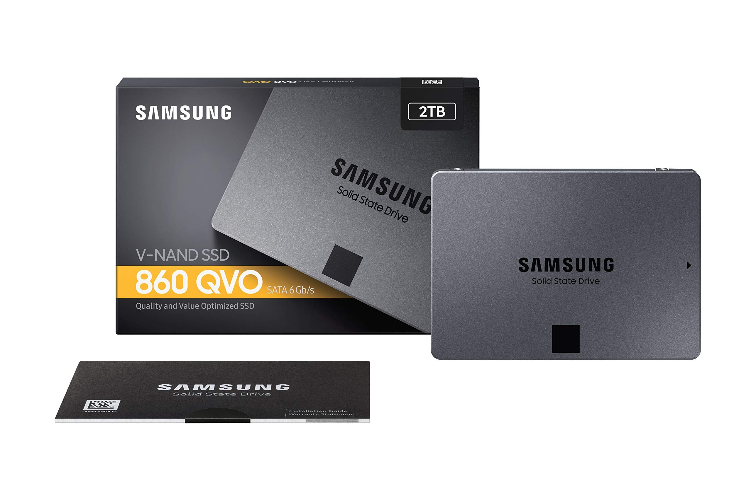 Samsung 860 Qvo 2Tb 2.5 Inch Sata Iii Internal Ssd (Mz 76Q2T0B/Am), Gray