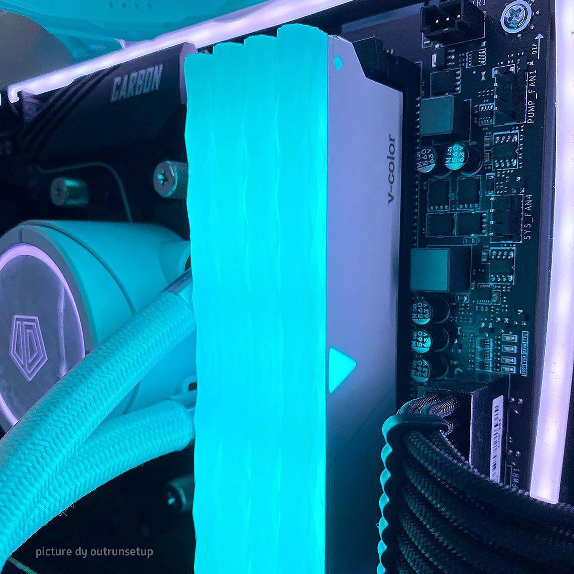 V Color Prism Pro Ddr4 16Gb (8Gbx2) 3600Mhz (Pc4 28800) Cl18 Rgb Gaming Desktop Ram Memory Module Udimm Hynix Ic Single Rank   W