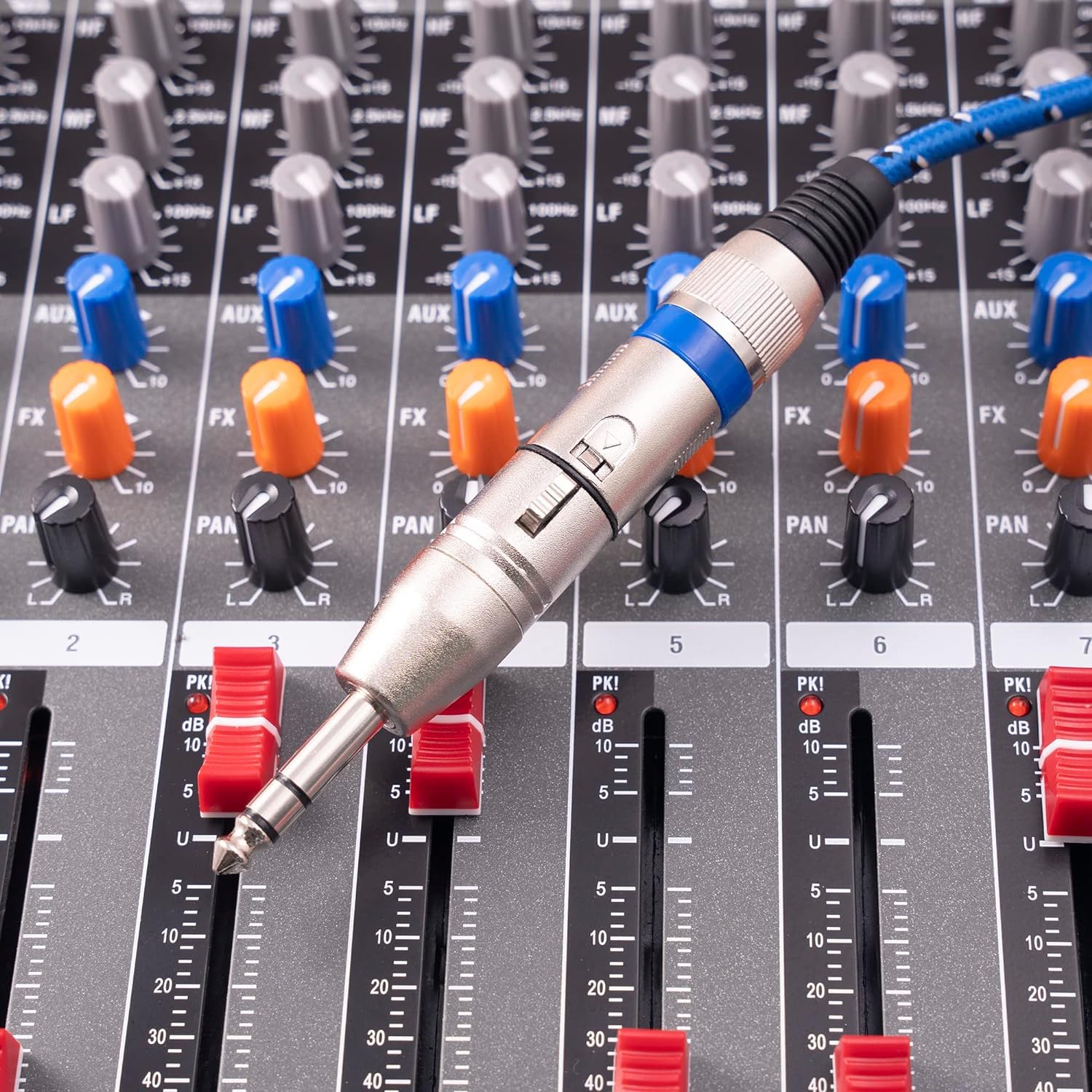 Seefeful 1/4'' Trs To Xlr Adapter 4 Pack, 2 Pack 6.35Mm 1/4'' Male To Xlr Male Adapter And 2Pack 6.35Mm 1/4'' Male To Xlr Female