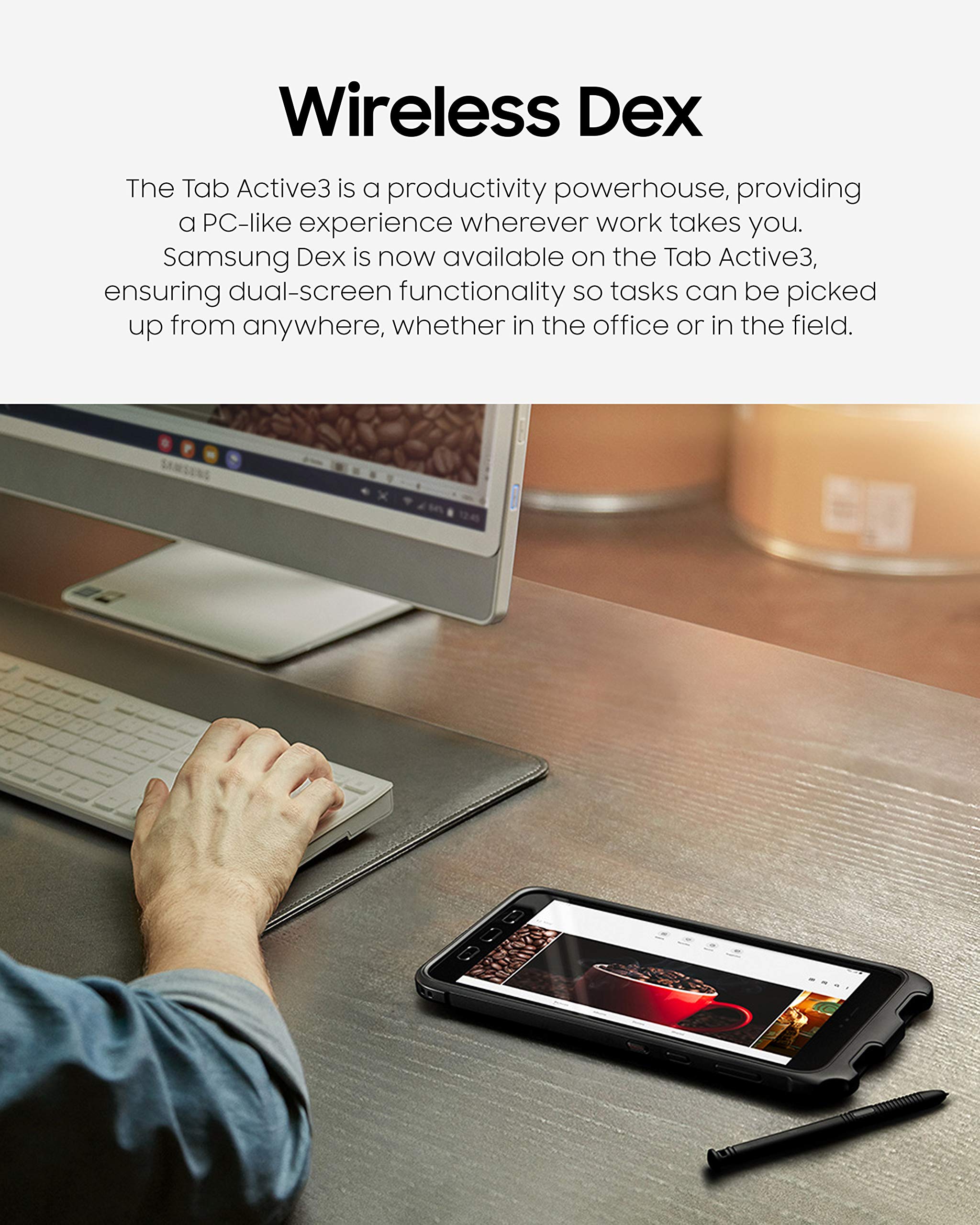 Samsung Galaxy Tab Active3 Enterprise Edition 8    Rugged Multi Purpose Tablet |128Gb & Wifi | Biometric Security (Sm T570Nzken2