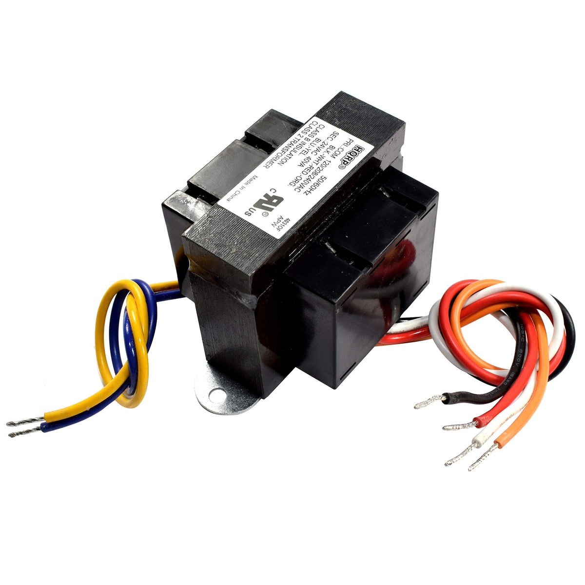 Hqrp 120V 240V To 24V 40Va Transformer Compatible With Nest, Ecobee, Sensi, Honeywell Thermostat, Nest Doorbell And All Versions Of Ring Doorbell Power Supply Adapter Door Bell 120V 240V To 24V, Ul