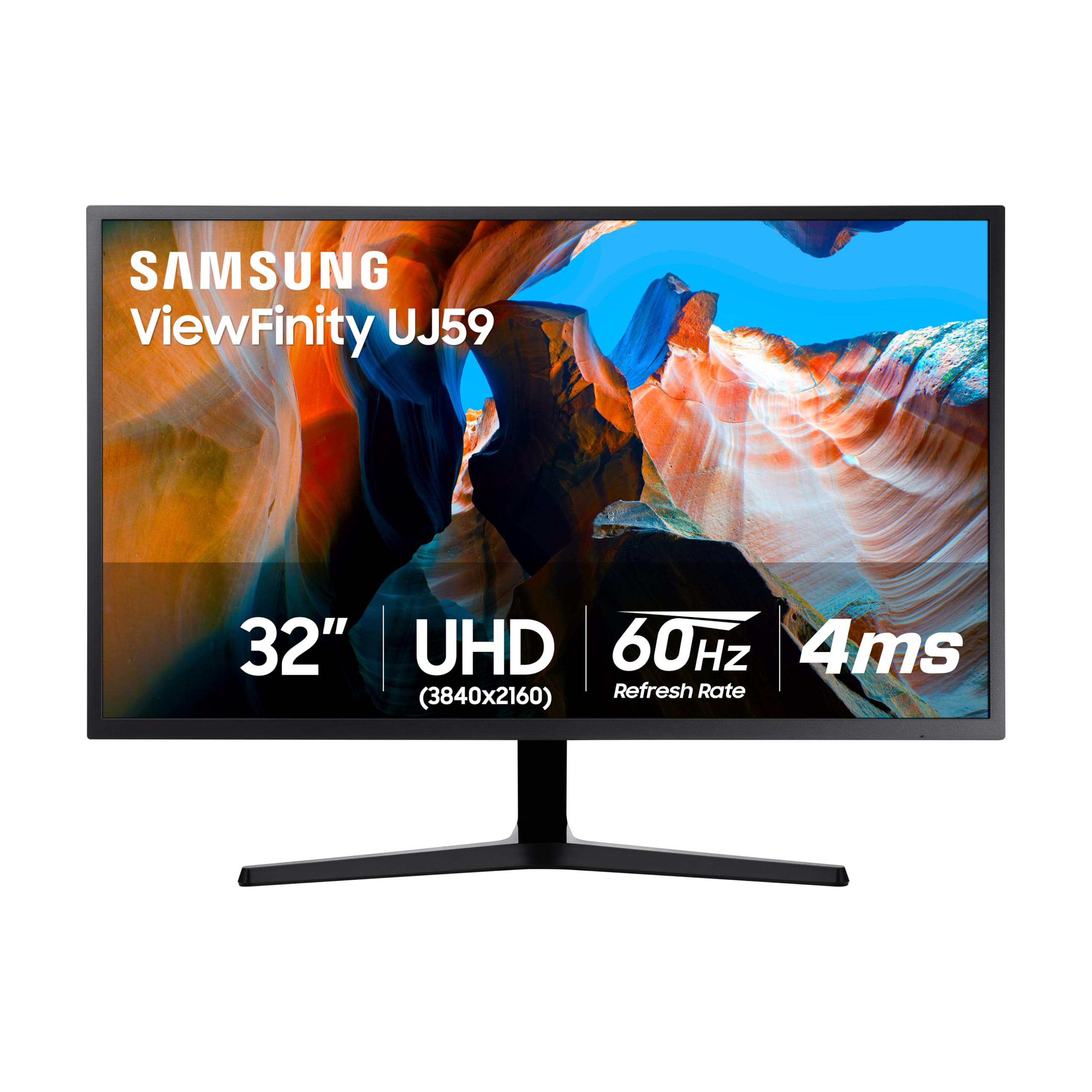 Samsung 32 Inch Uj59 4K Monitor (Lu32J590Uqnxza)   Uhd, 3840 X 2160P, 60Hz, 4Ms, Dual Monitor, Laptop Monitor, Monitor Stand / R
