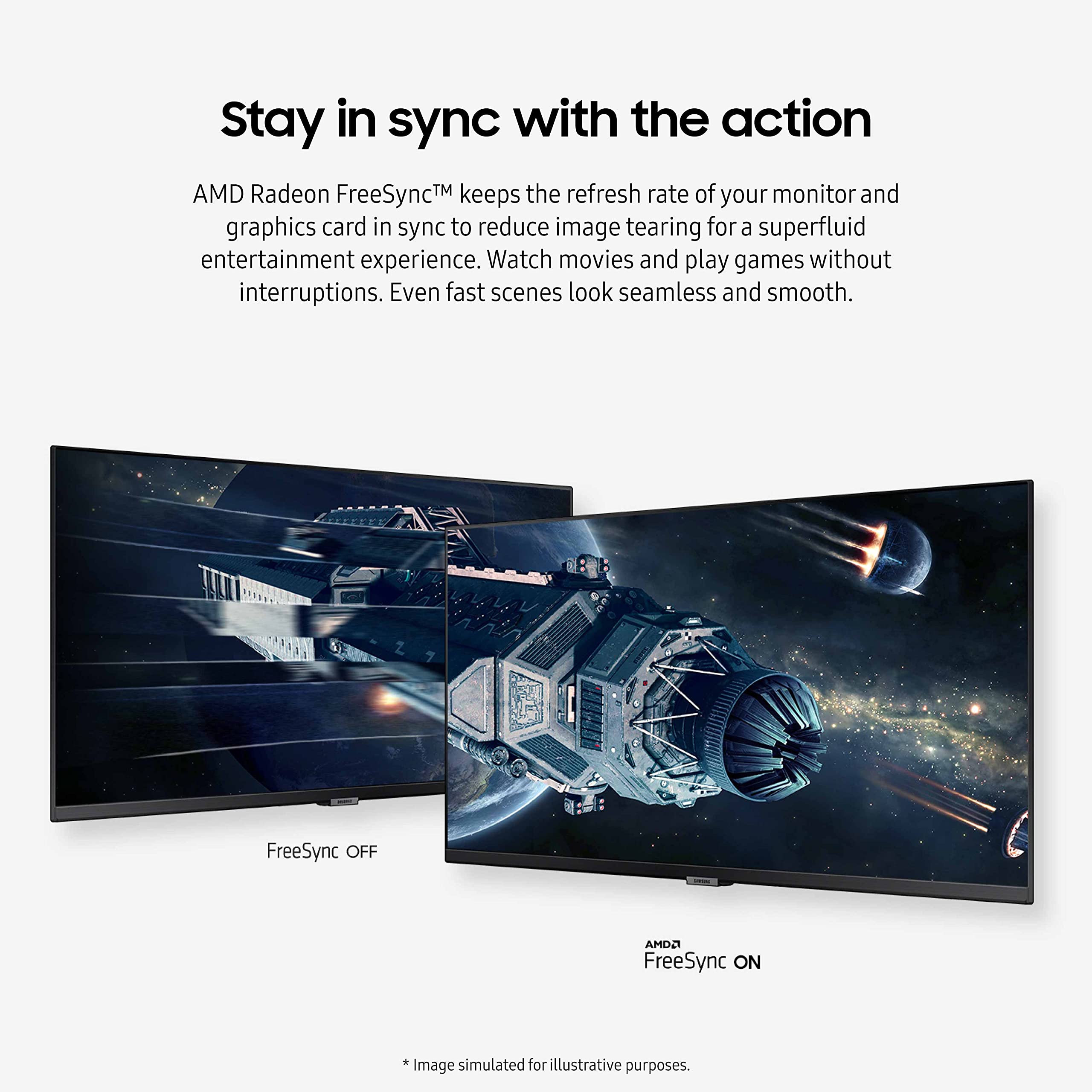 Samsung 34'' Viewfinity S50Gc Series Ultra Wqhd Monitor, 100Hz, 5Ms, Hdr10, Amd Freesync, Eye Care, Borderless Design, Pip, Pbp,