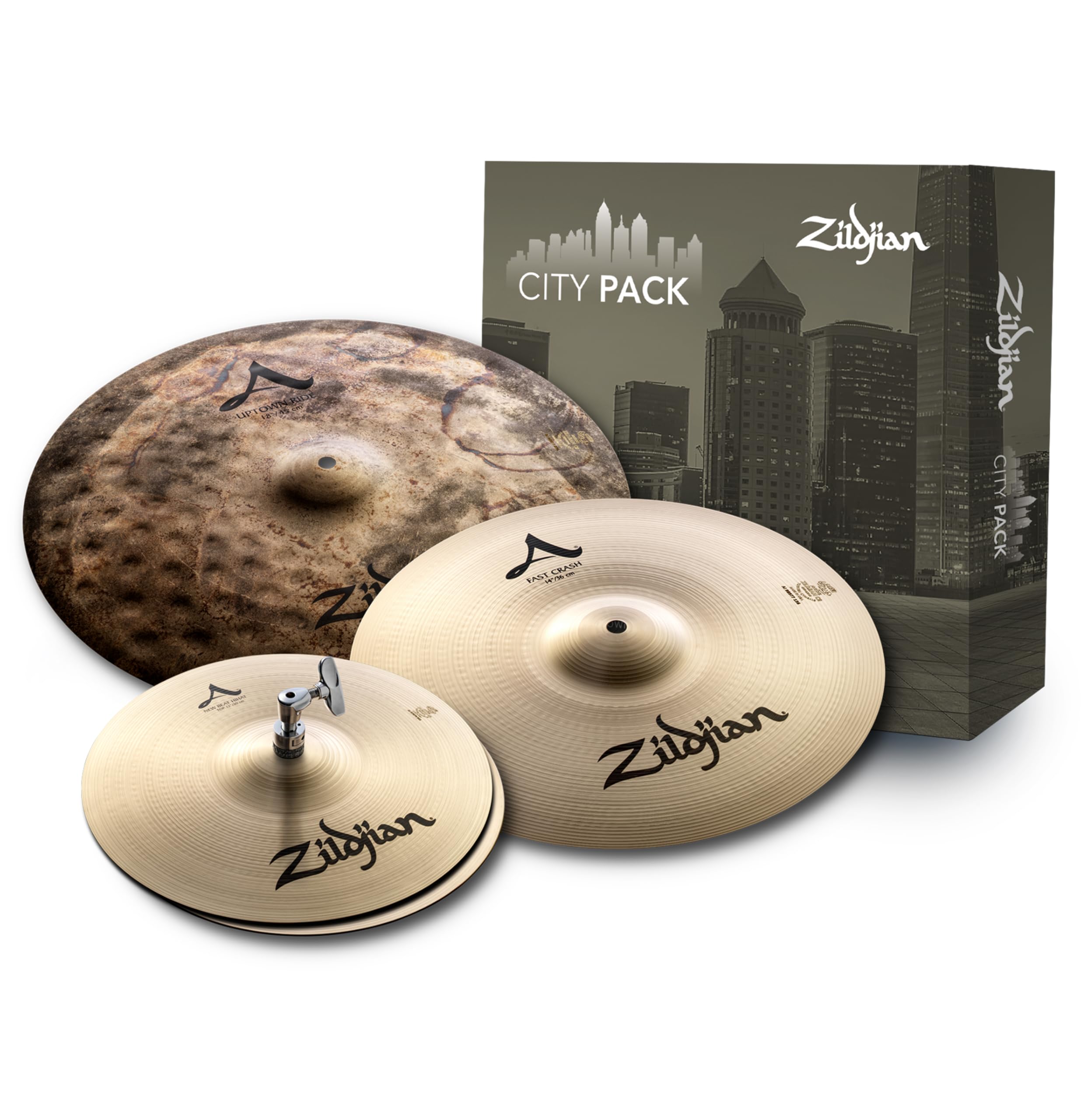 Zildjian Cymbal Pack, Natural, 12 pair, 14, 18 (ACITYP248)
