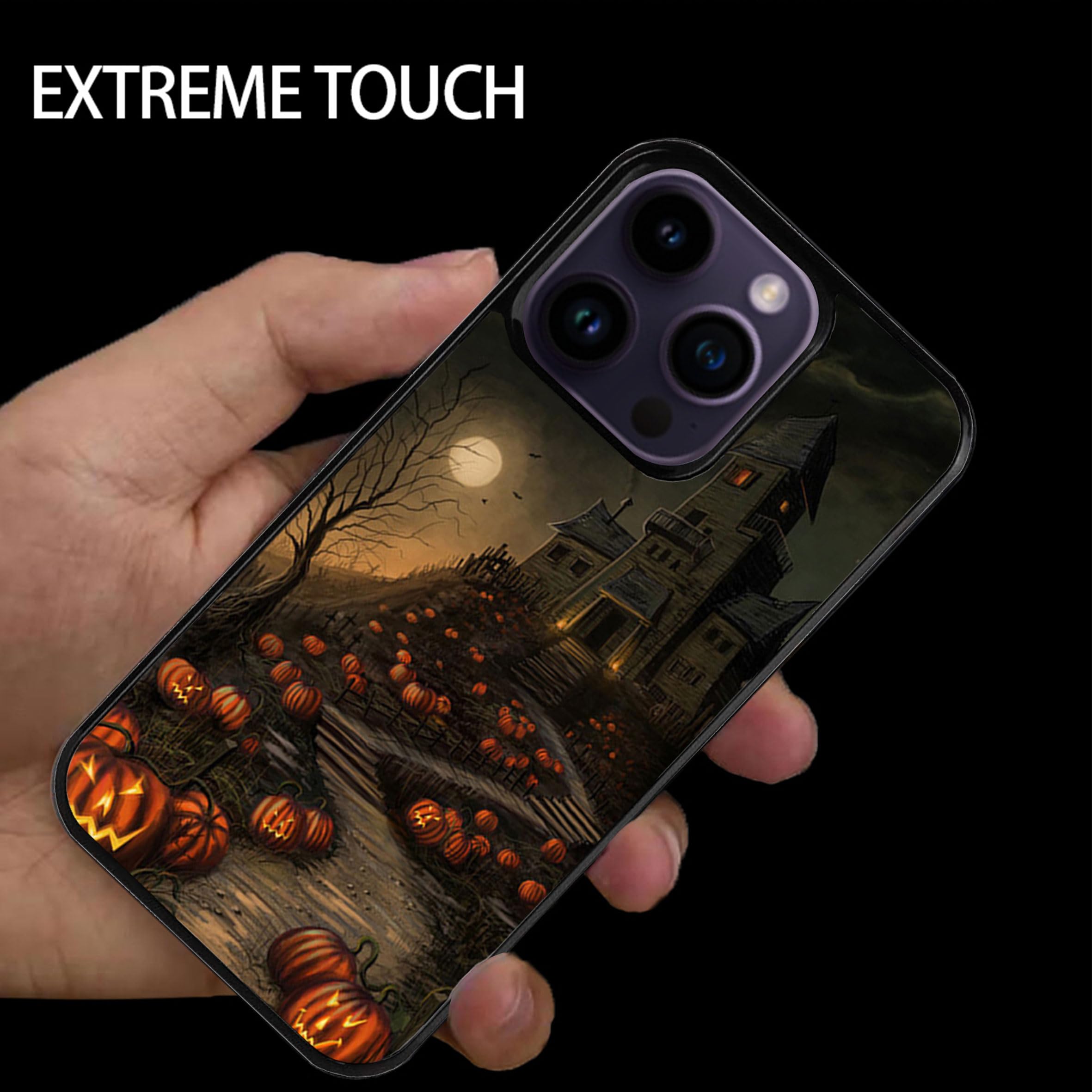 Vuttoo For Iphone 14 Pro Max Case   Halloween Haunted House Pattern Phone Case   Tpu Shock Absorption Protection Phone Case