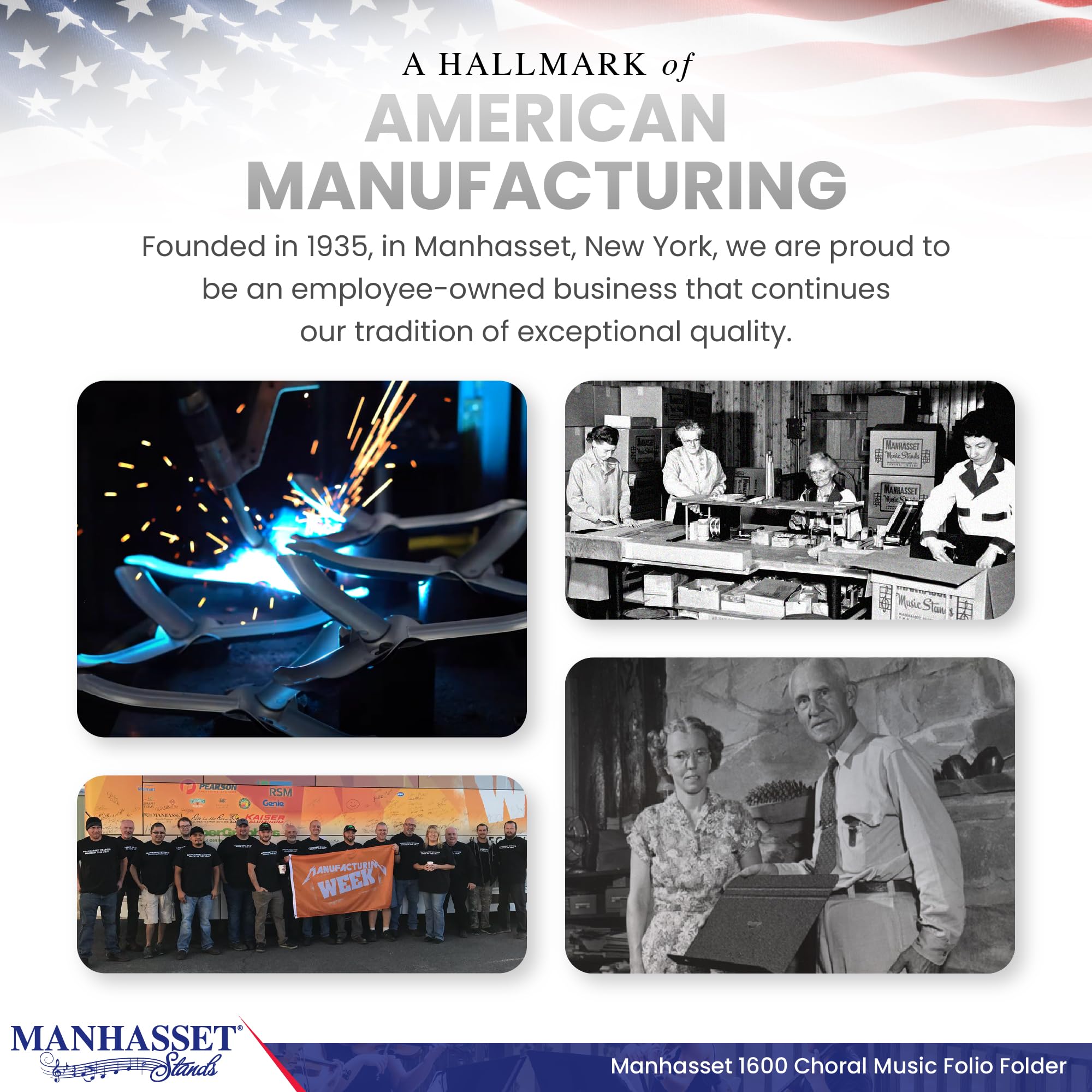 Manhasset Choir Folder With Hand Strap - Sheet Music Folder - Sheet Music Binder For Choir Members