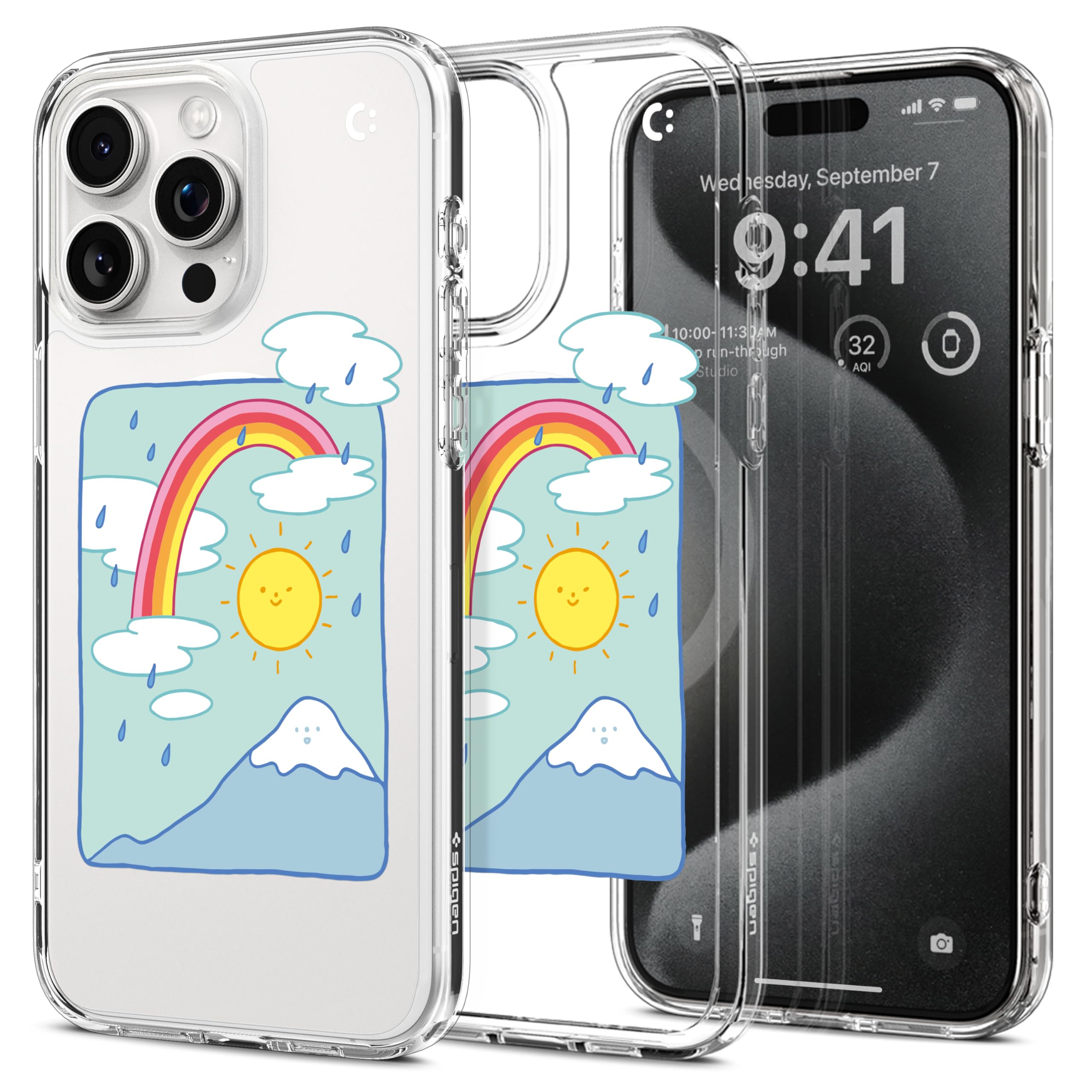 Spigen Ultra Hybrid Magfit Designed For Iphone 15 Pro Case (2023) [Anti Yellowing] [Military Grade Protection] Compatible With M