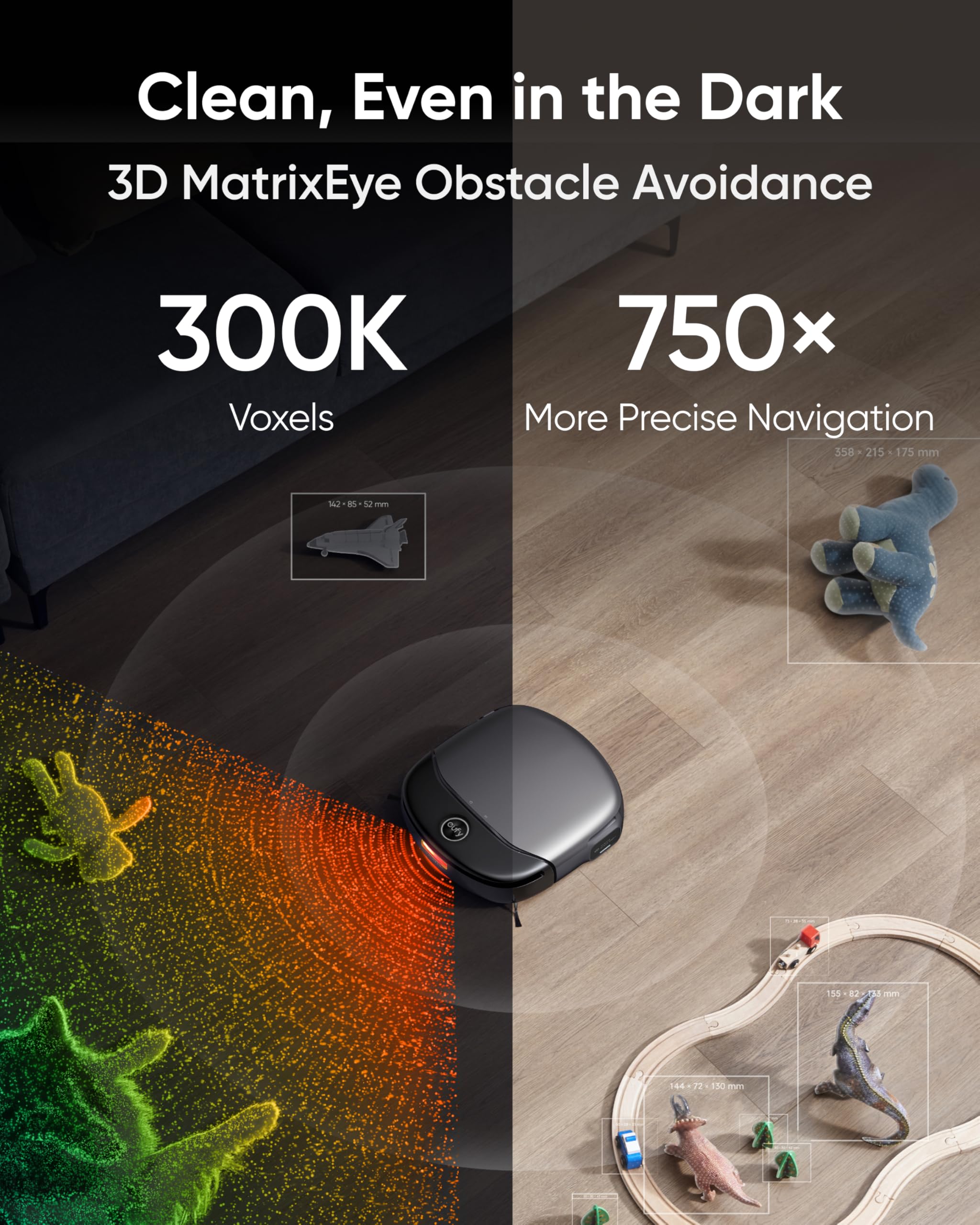 Eufy Robot Vacuum Omni S1 Pro With All In One Station, Floor Washing Robot Vacuum And Mop, Eco Clean Ozone, 8000 Pa Suction, Obs