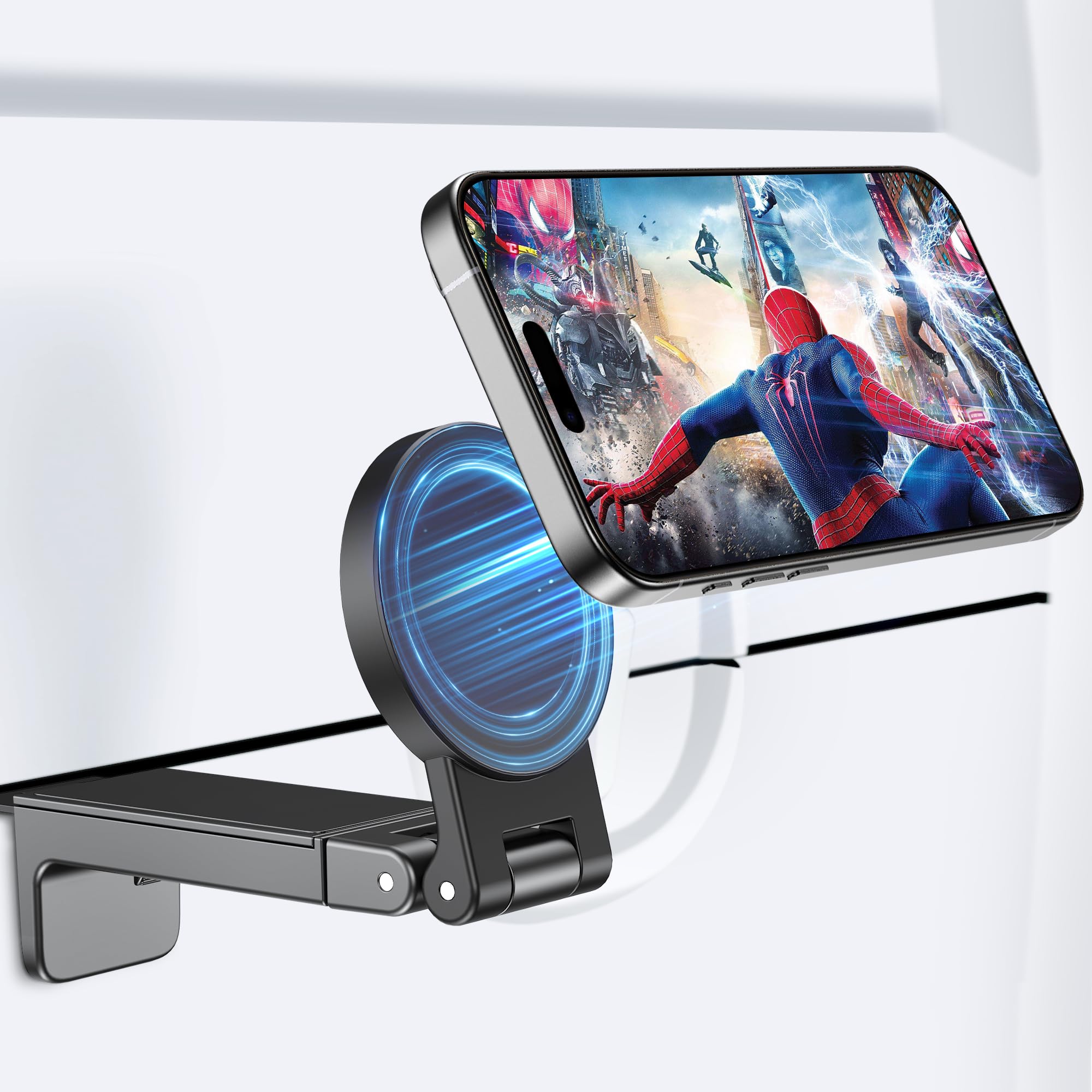 Creadream 1 Pack Airplane Phone Holder Mount For Magsafe, Plane Travel Essentials Foldable Phone Stand With 360 Rotation, Women 