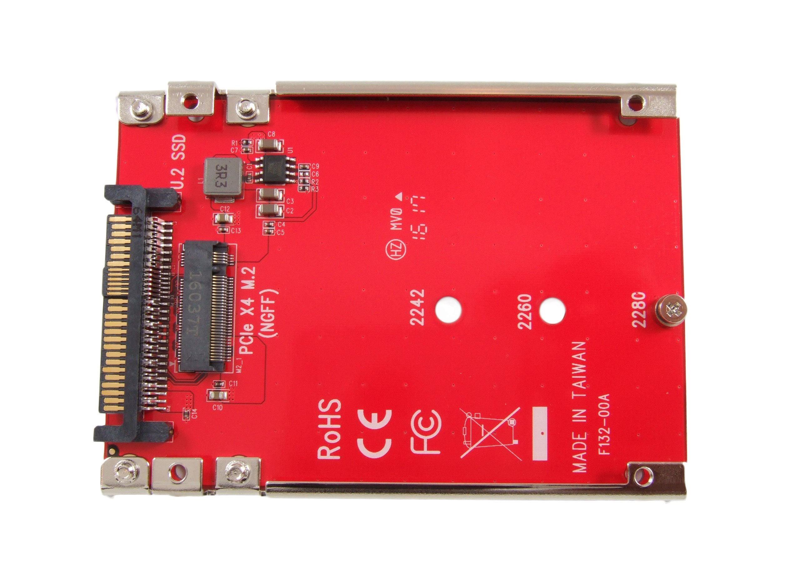 Ableconn Iu2-M2132 M.2 Nvme To U.2 Adapter - Turn M.2 Nvme Ssd To 2.5 Drive With U.2 (Sff-8639) Interface - M2 Ssd Converter - P