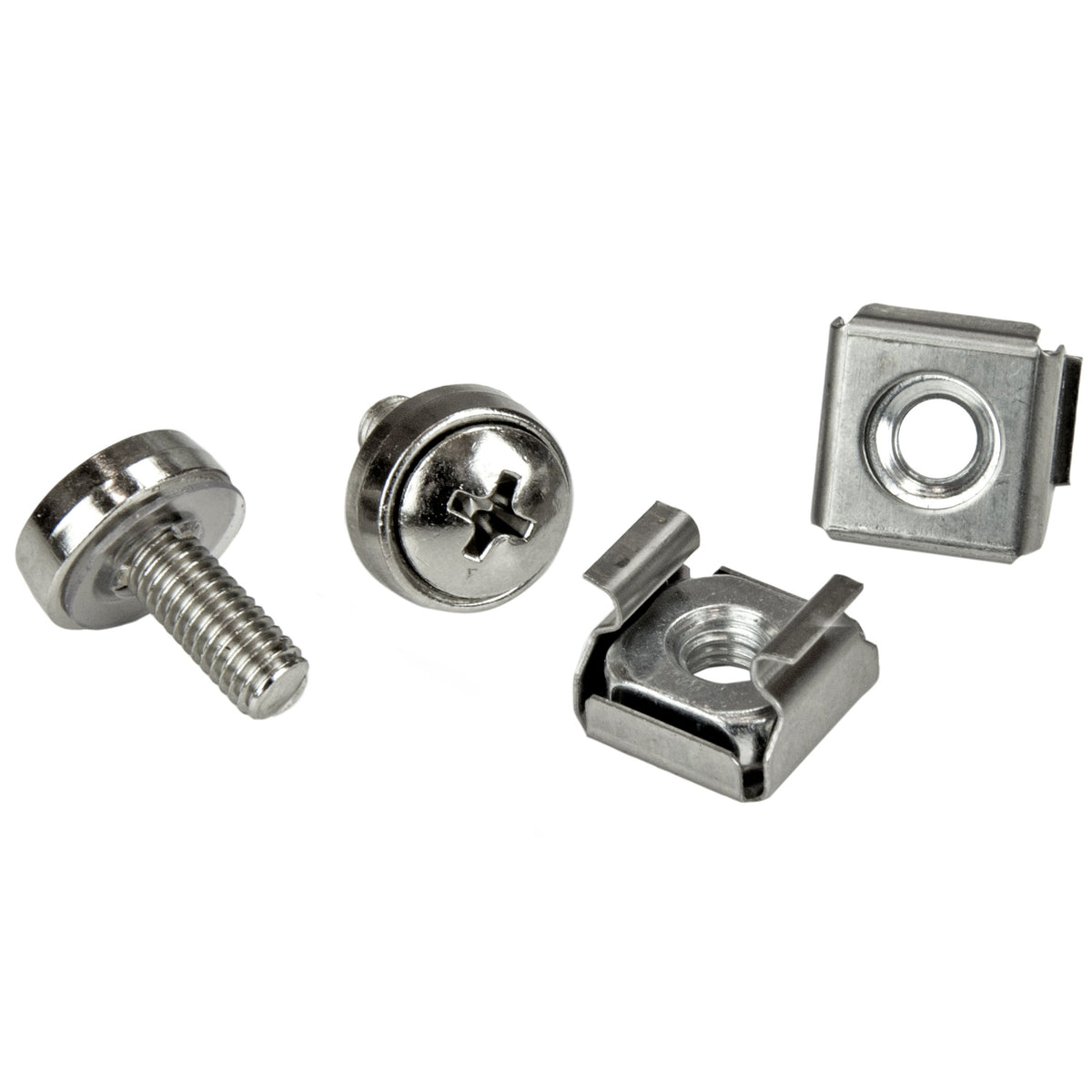Startech.Com M5 Mounting Screws And Cage Nuts For Server Rack Cabinet   Pack Of 50 Server Rack Screws (Cabscrewm5)