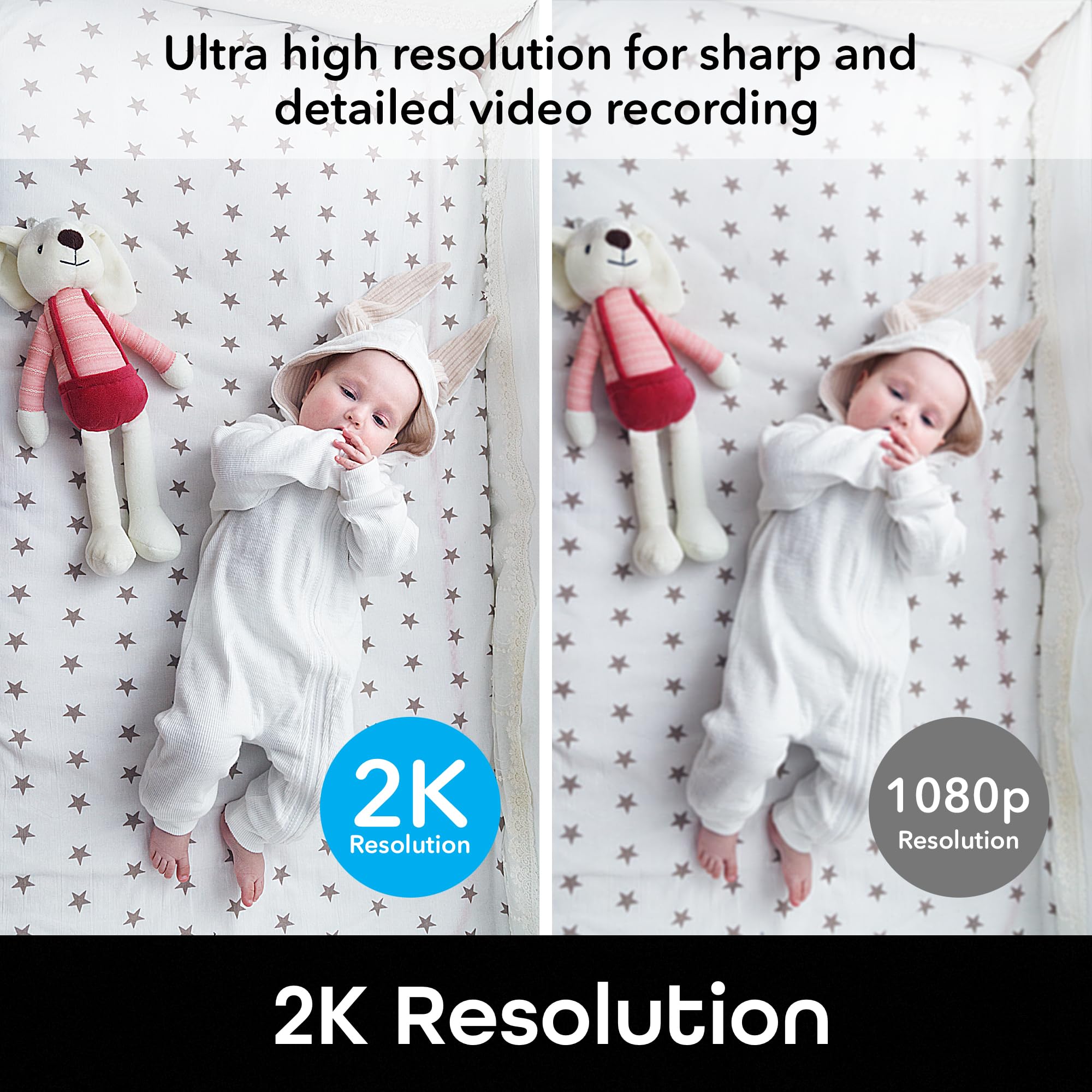 Geeni Insight Smart Security Camera For Home   2K Quad Hd, Wi Fi, Motion Detection, Night Vision, Two Way Audio   Baby Monitor,