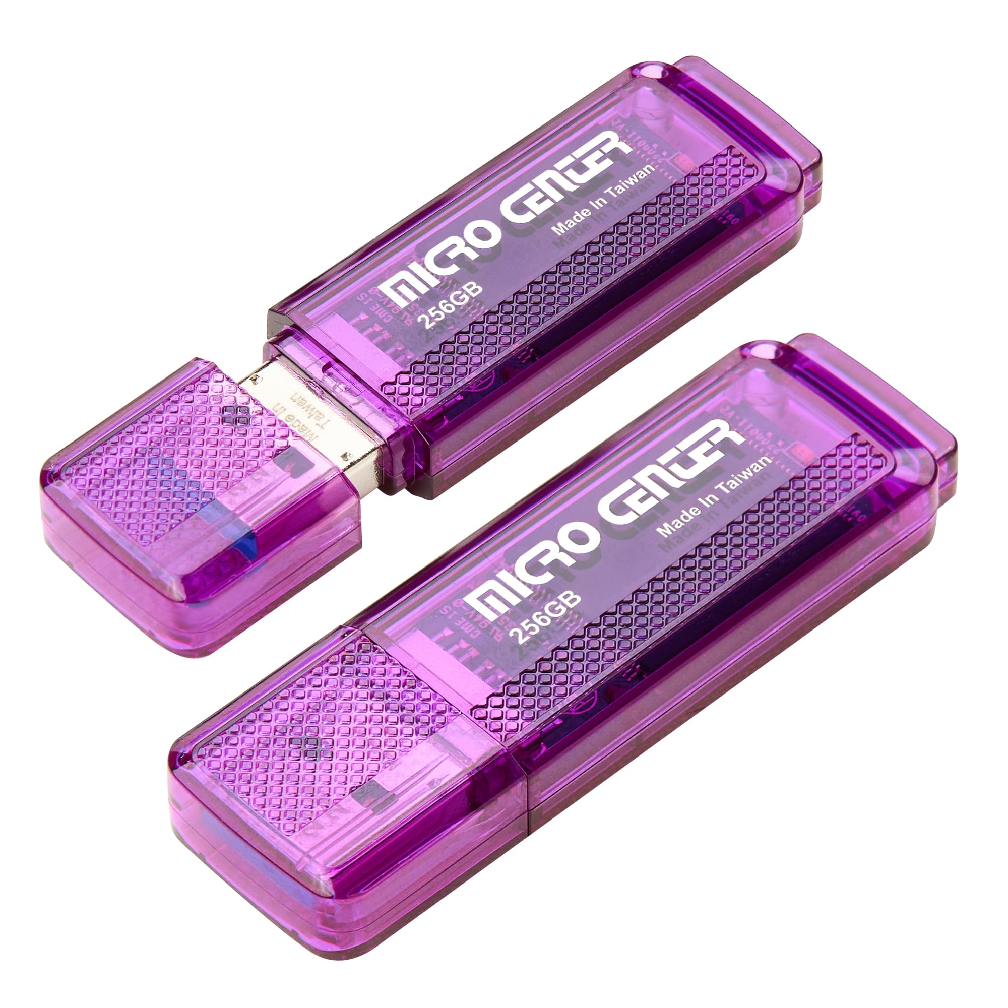 INLAND Micro Center Super Speed 256GB 2-Pack Ultra Flash Drive USB 3.0/USB3.1 Gen1 Memory Stick with Keychain Thumb Drive Photo 