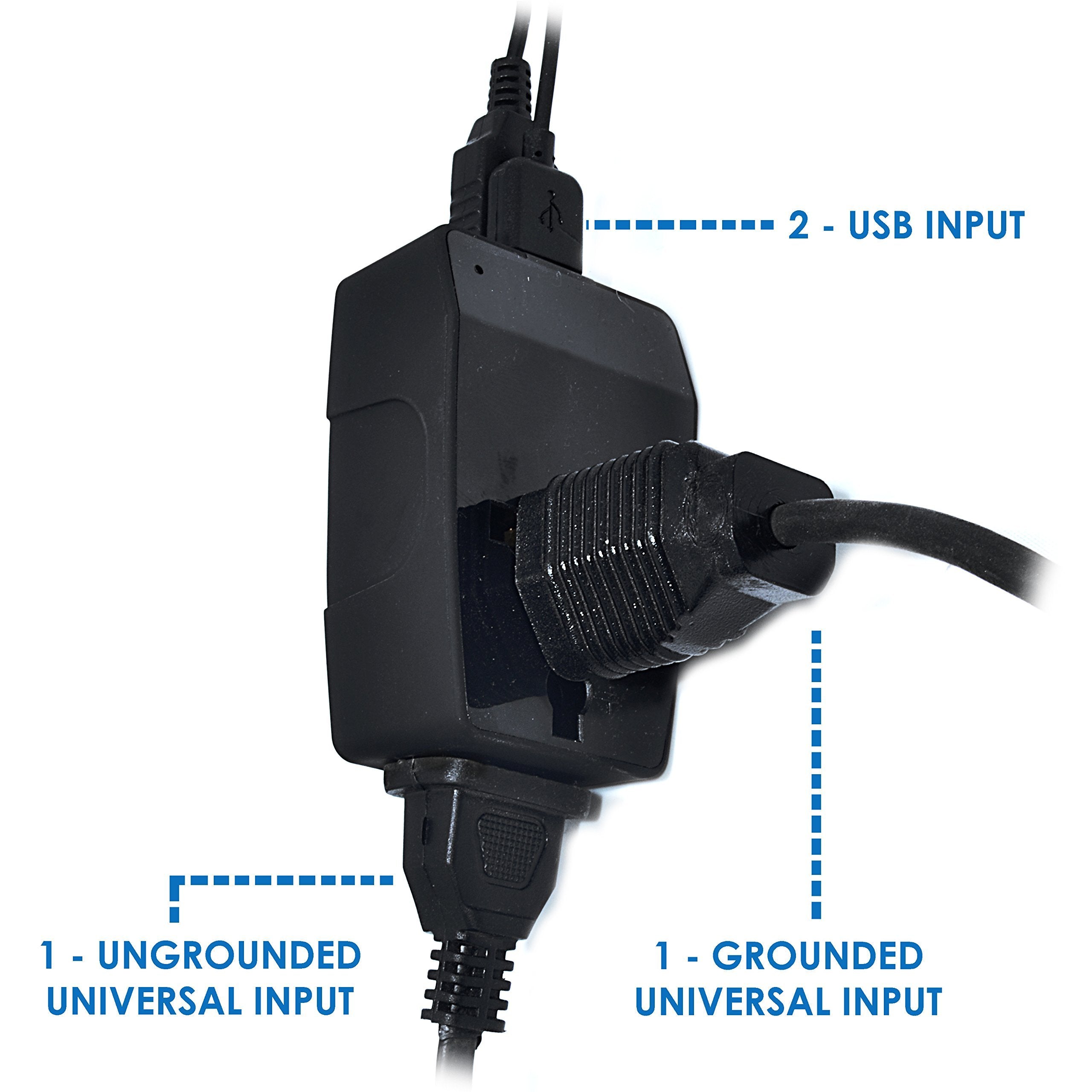 Ceptics Gp4 9 2 Usb Schuko Travel Adapter 4 In 1 Power Plug (Type E/F)   Universal Socket