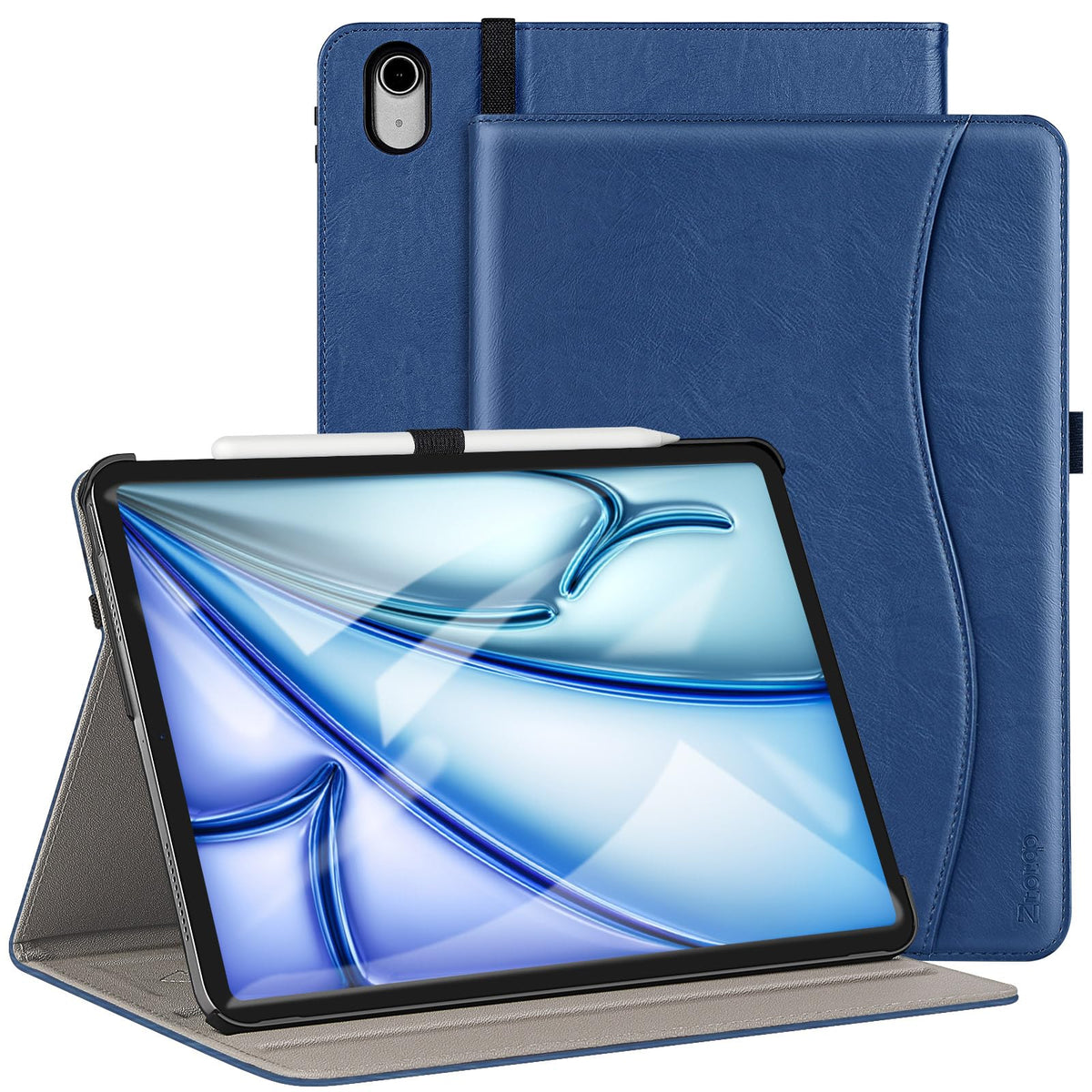 Ztotopcases For New Ipad Air 13 Inch Case 2024 (M2)/Ipad Pro 12.9 Inch 3Rd Generation 2018, Leather Folio Cover (Supports Ipad P