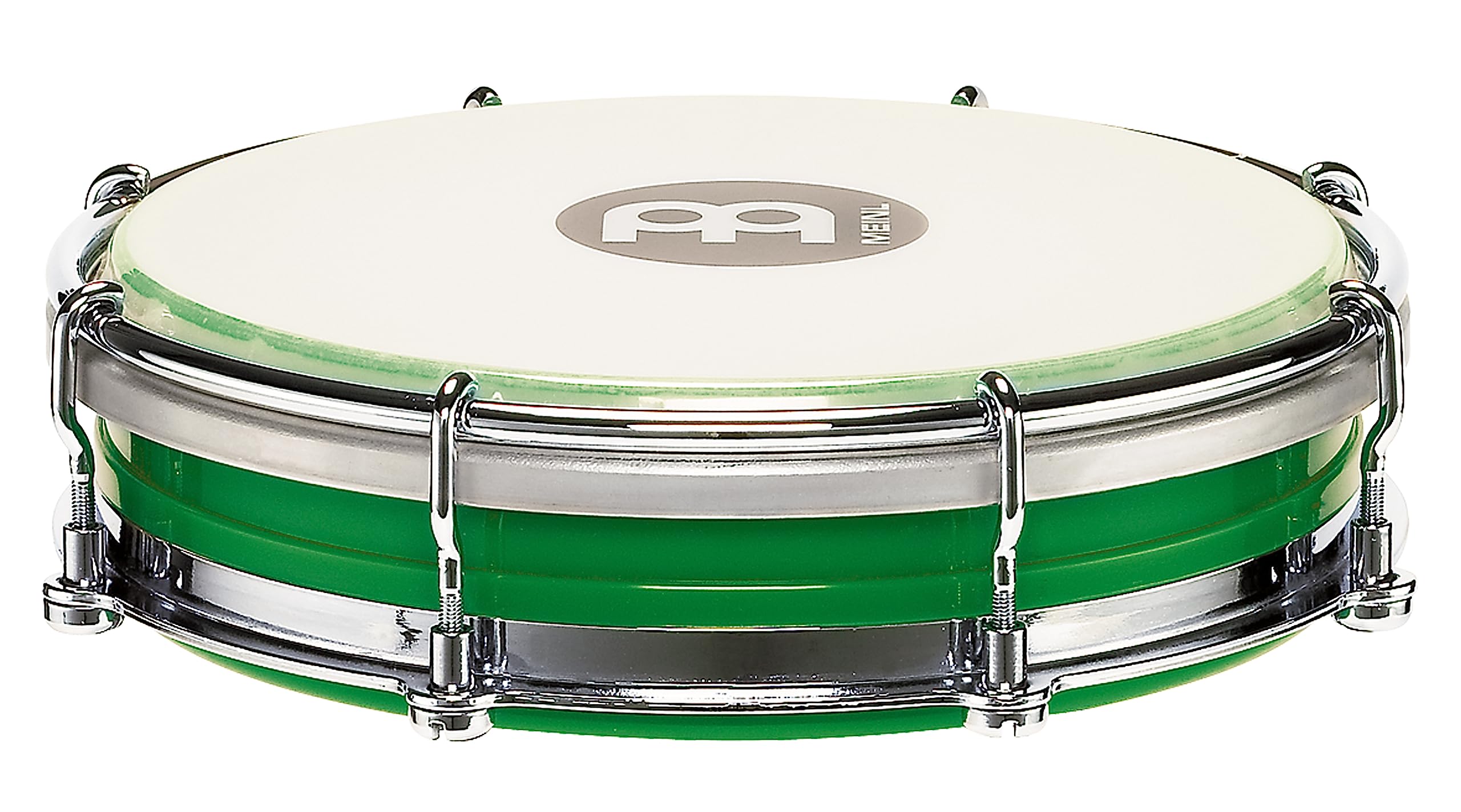 Meinl Percussion Tamborim With Floatune Tuning System Not Made In China Green Abs Plastic Body And Synthetic Head, 2 Year Warranty, (Tbr06Abs Gr)