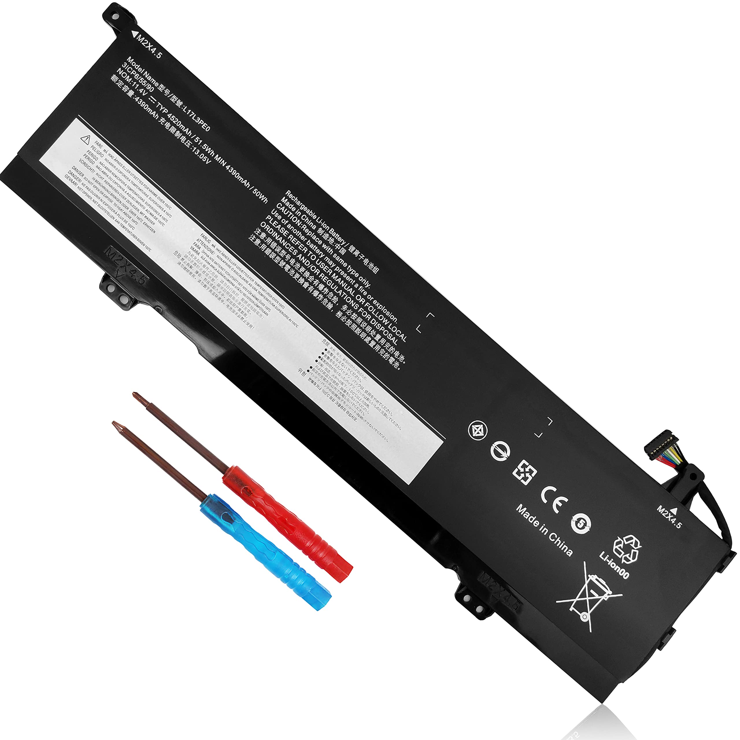 Wymisnit L17C3Pe0 Battery For Lenovo Yoga 730 15 730 15Ikb 730 151Kb 730 15Lkb 730 15Iwl 730 151Wl 730 15Lwl Laptop Replacement