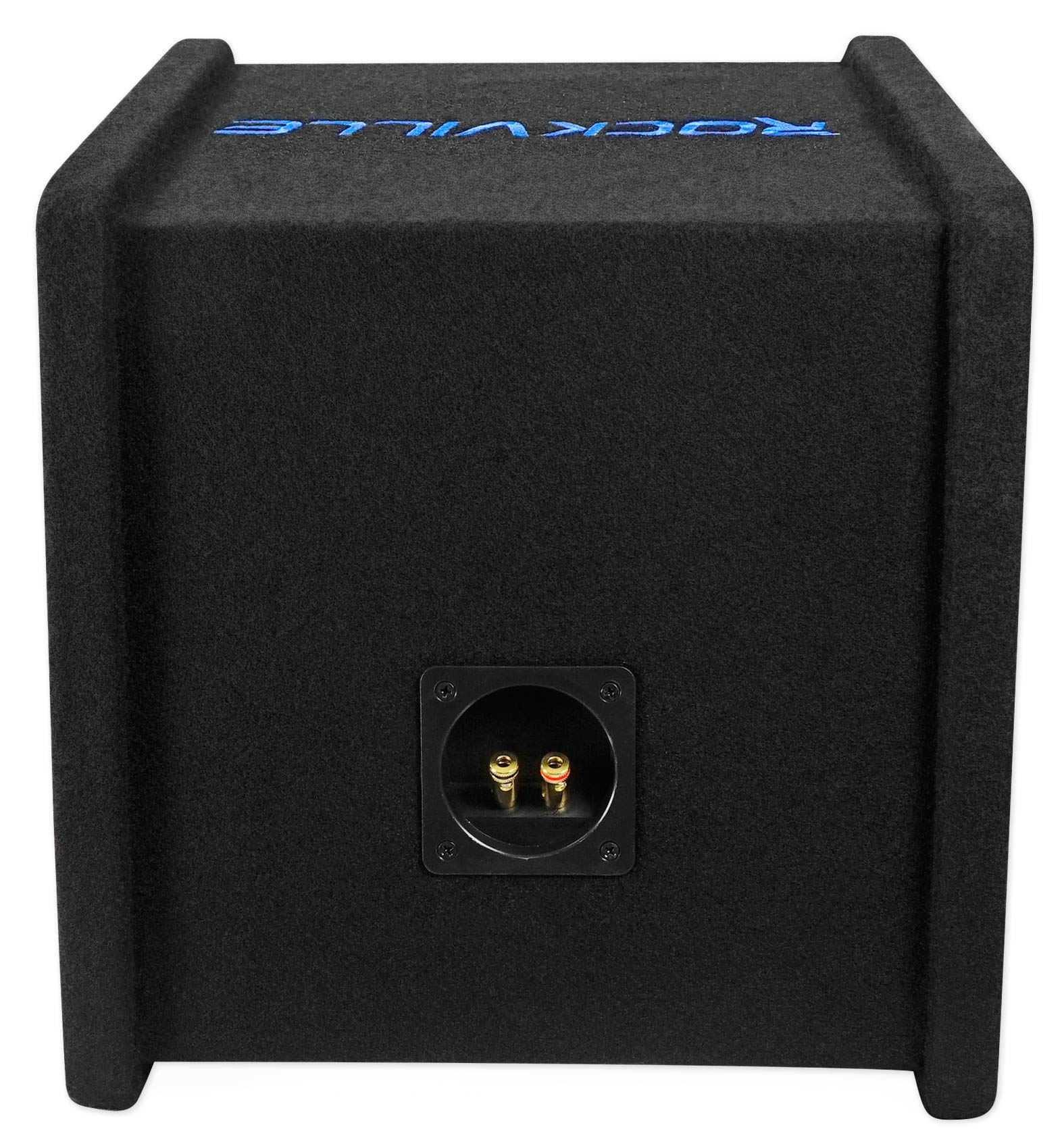 Rockville Rv10.1D 500W 10'' Loaded Car Subwoofer Enclosure+Mono Amplifier+Amp Kit,Black