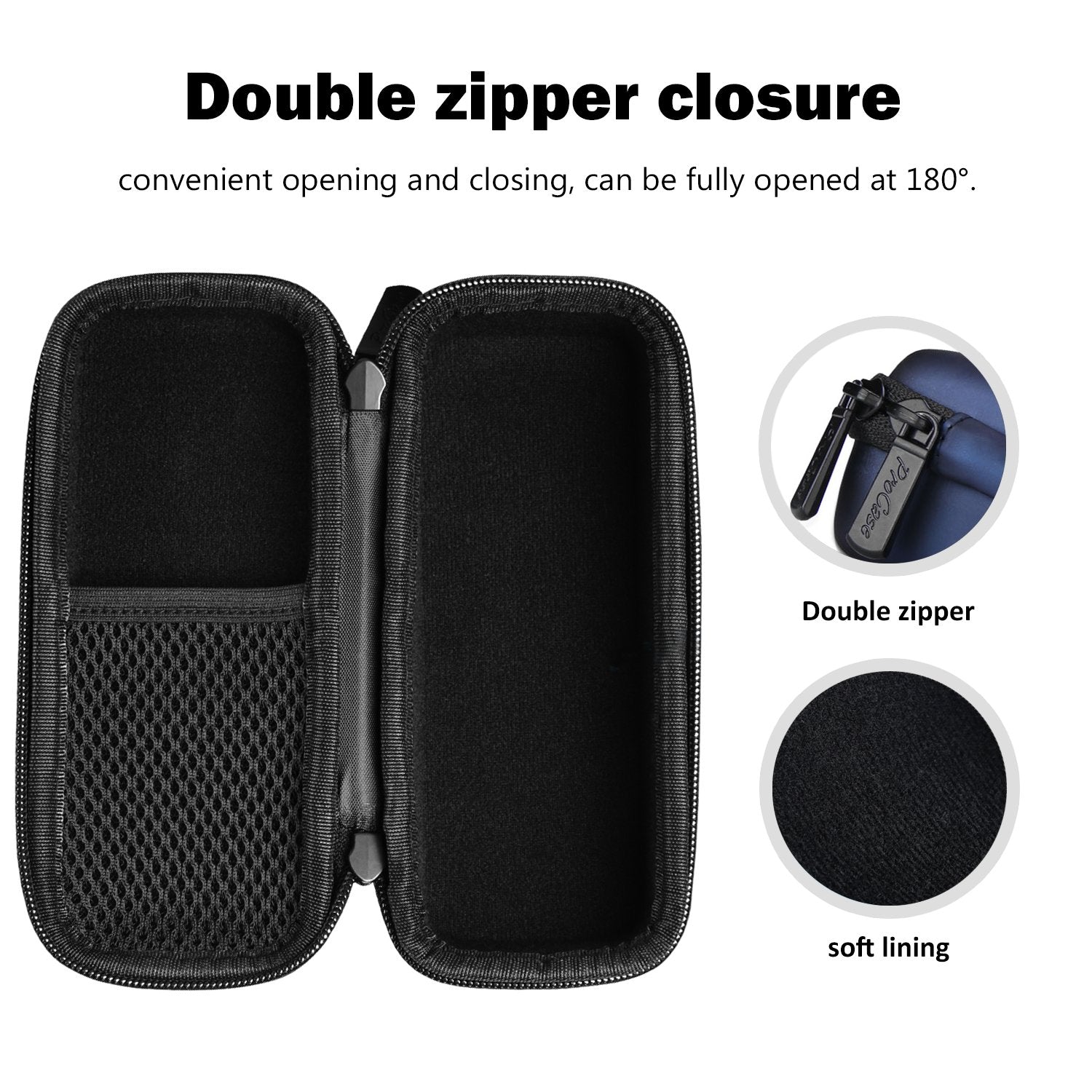 Procase Hard Case For Hybrid Electric Trimmer And Shaver, Travel Organizer Carrying Bag For Qp2520 Qp2530 Qp2620 Qp2630  Black